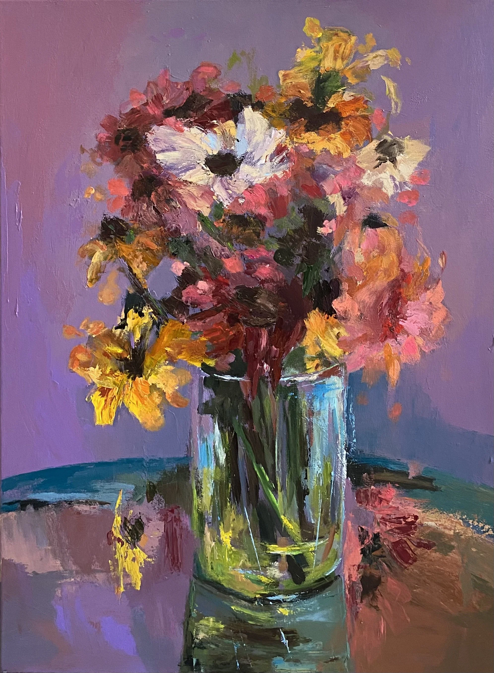 Sommerblüte, 2024
Acryl auf Leinwand 80 x 60 cm