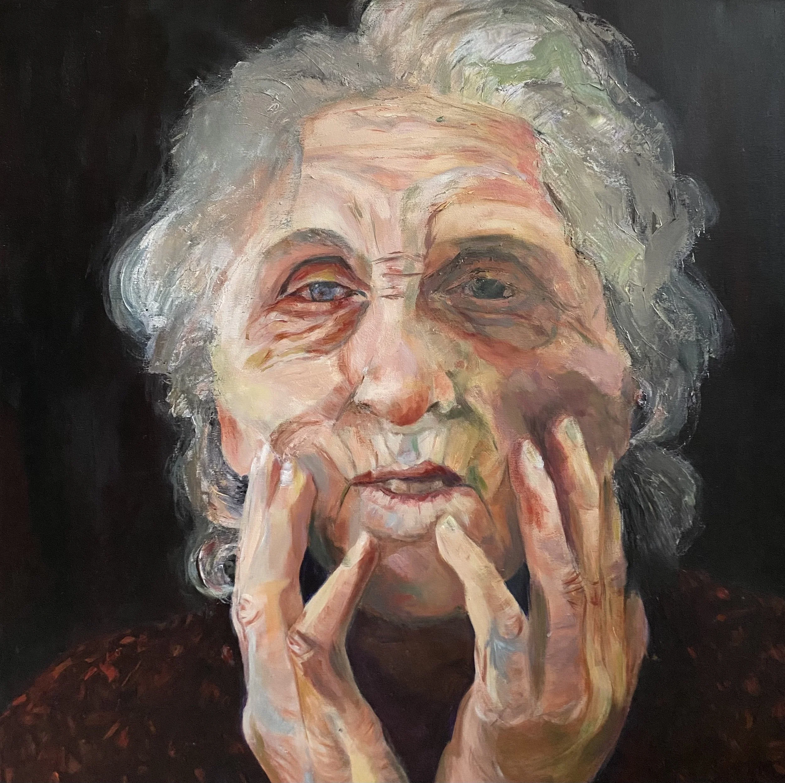 Evelyn, 2024
Acryl auf Leinwand, 80 x 80 cm