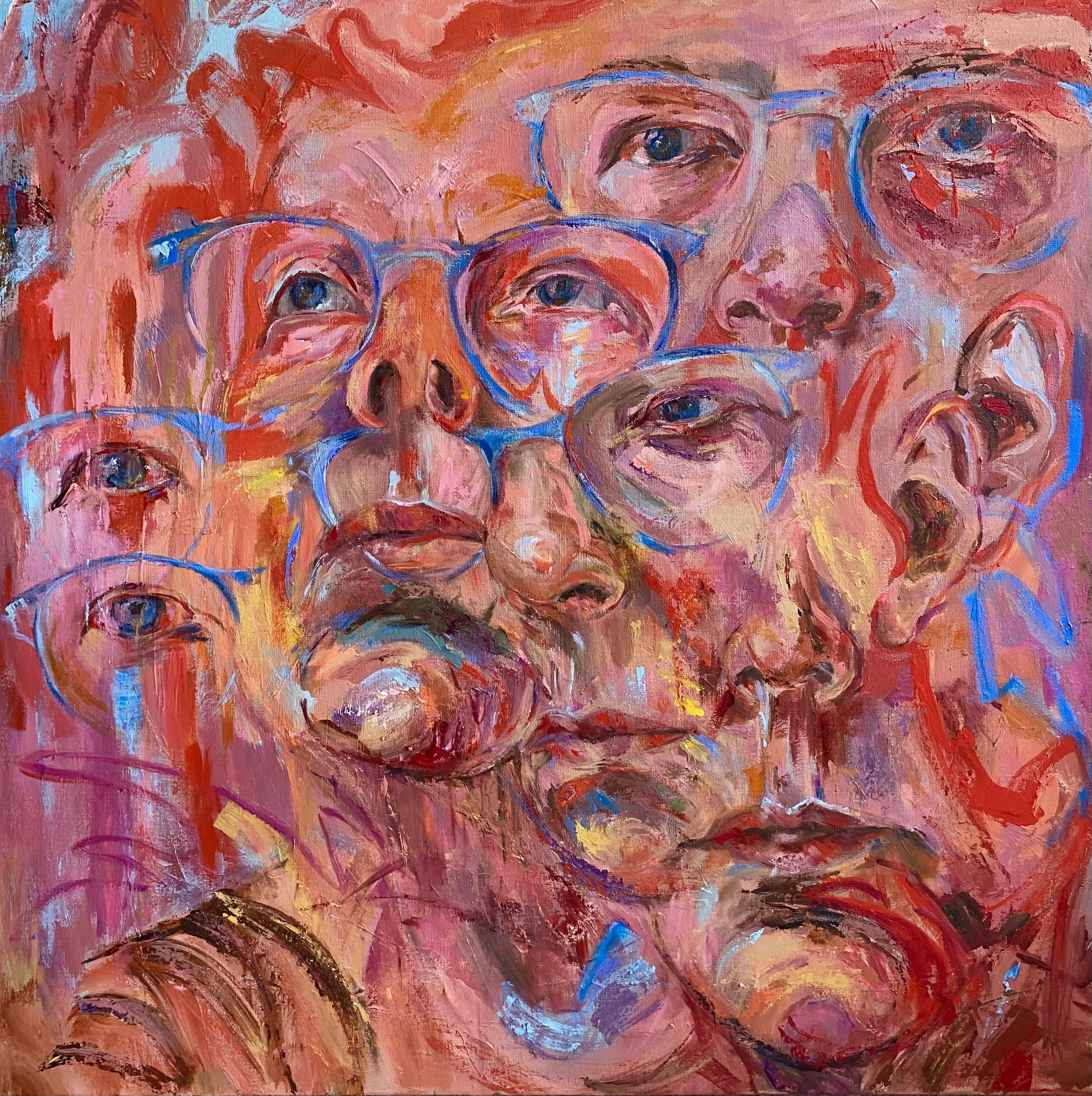 Frequenzflattern, 2025
Acryl auf Leinwand 100 x 100 cm