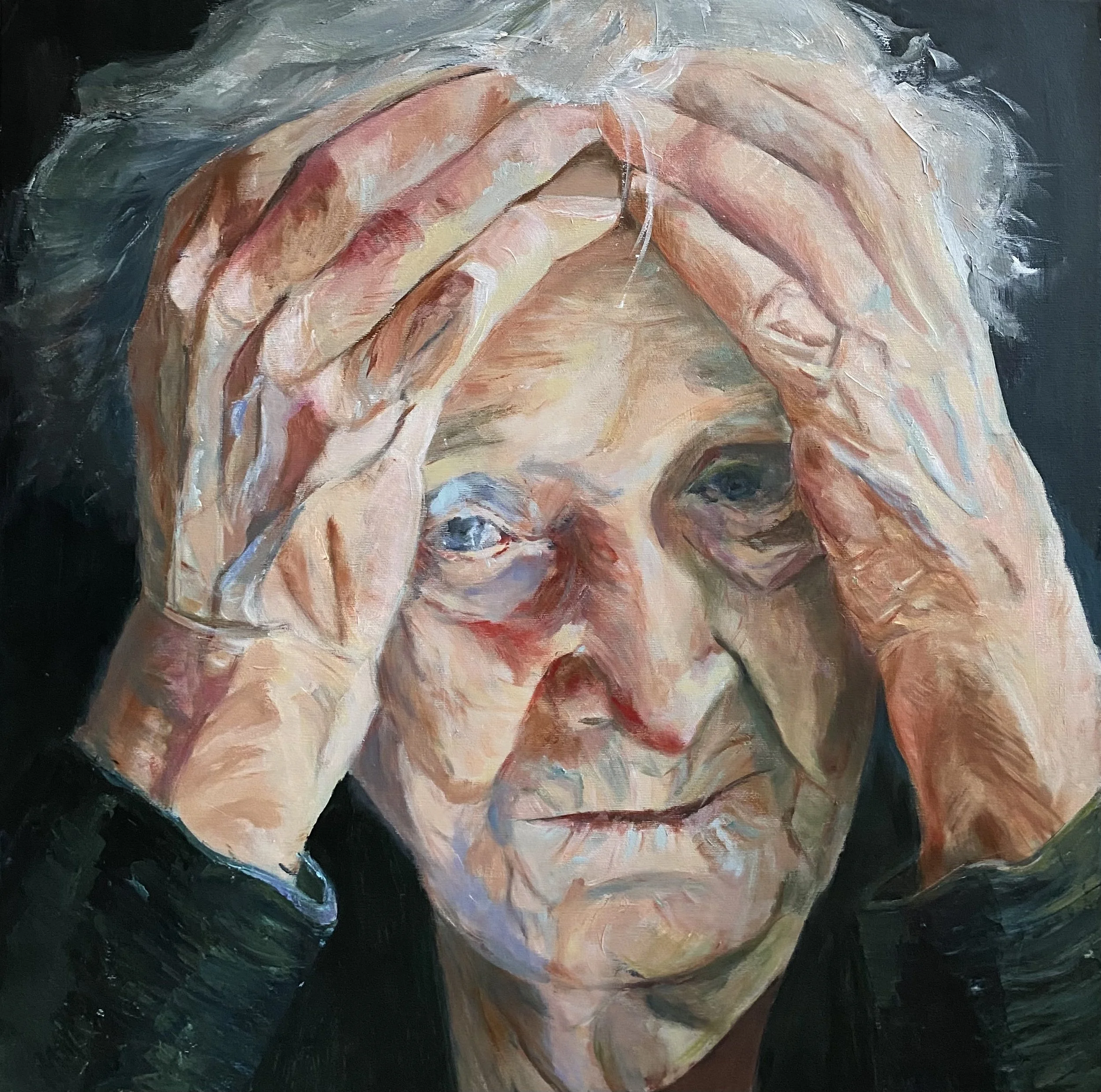 Klara, 2024
Acryl auf Leinwand, 80 80 cm