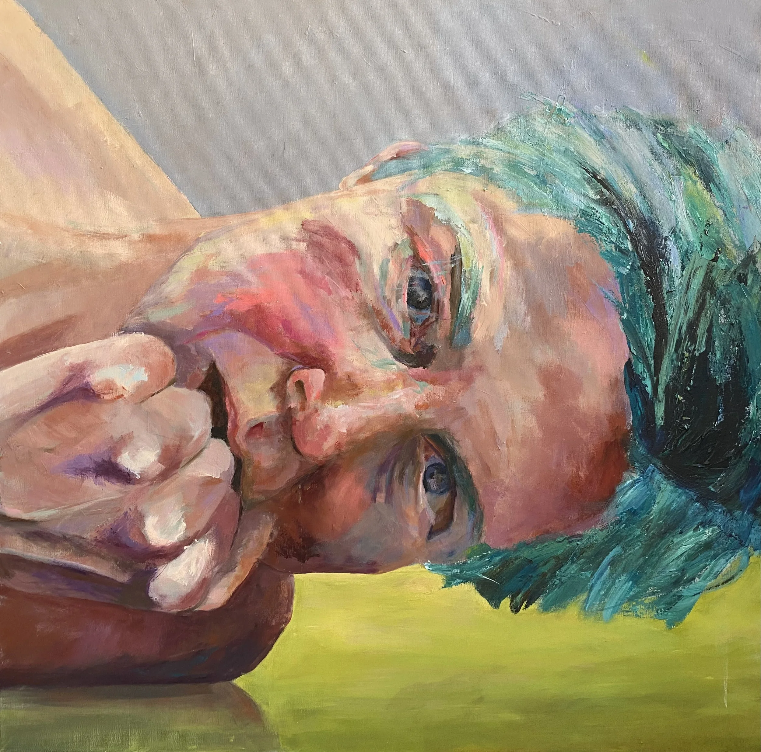 Richtungswechsel II, 2024
Acryl auf Leinwand, 100 x 100 cm