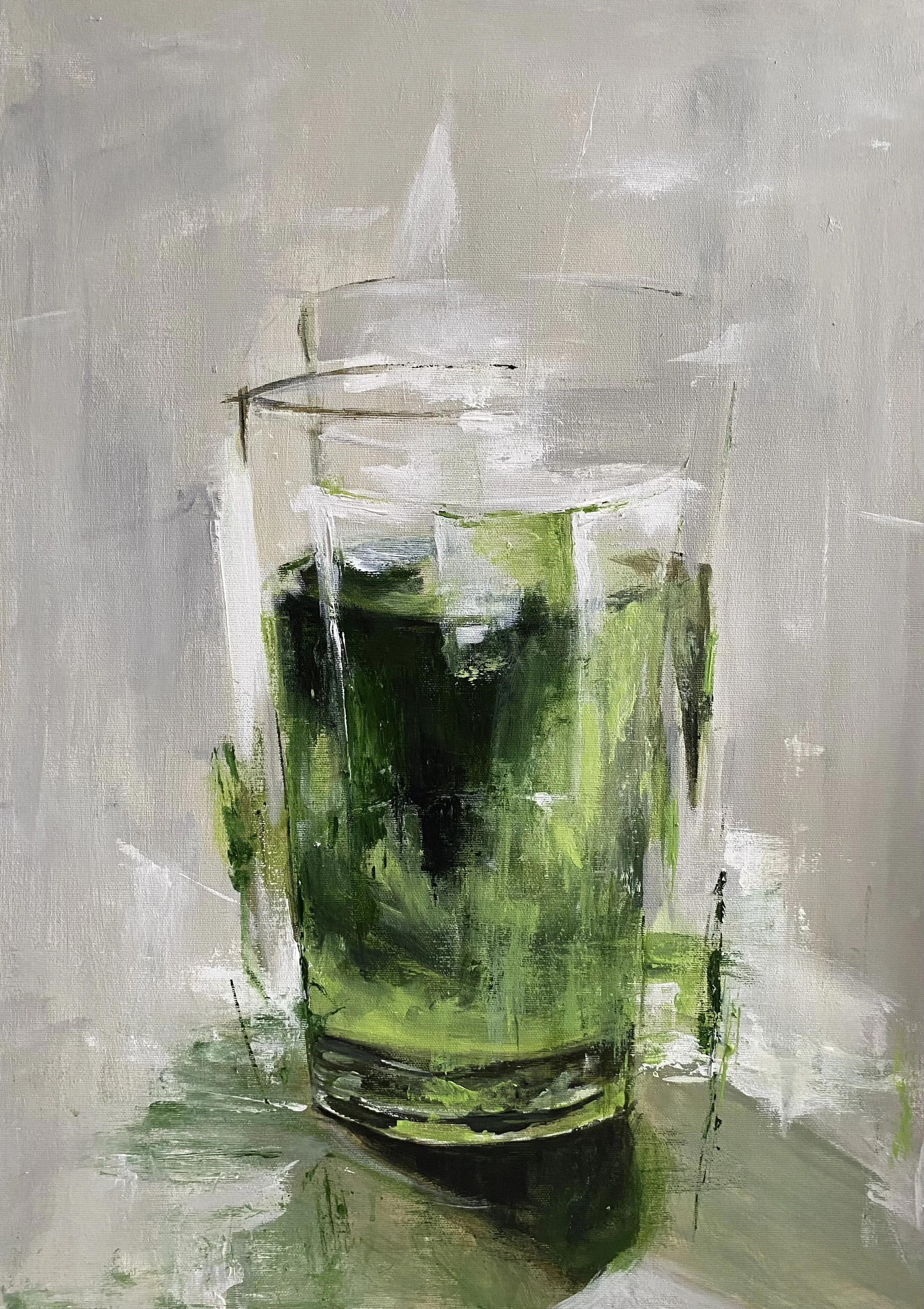 Matcha latte, 2023
Acryl auf Leinwand, 70 x 50 cm