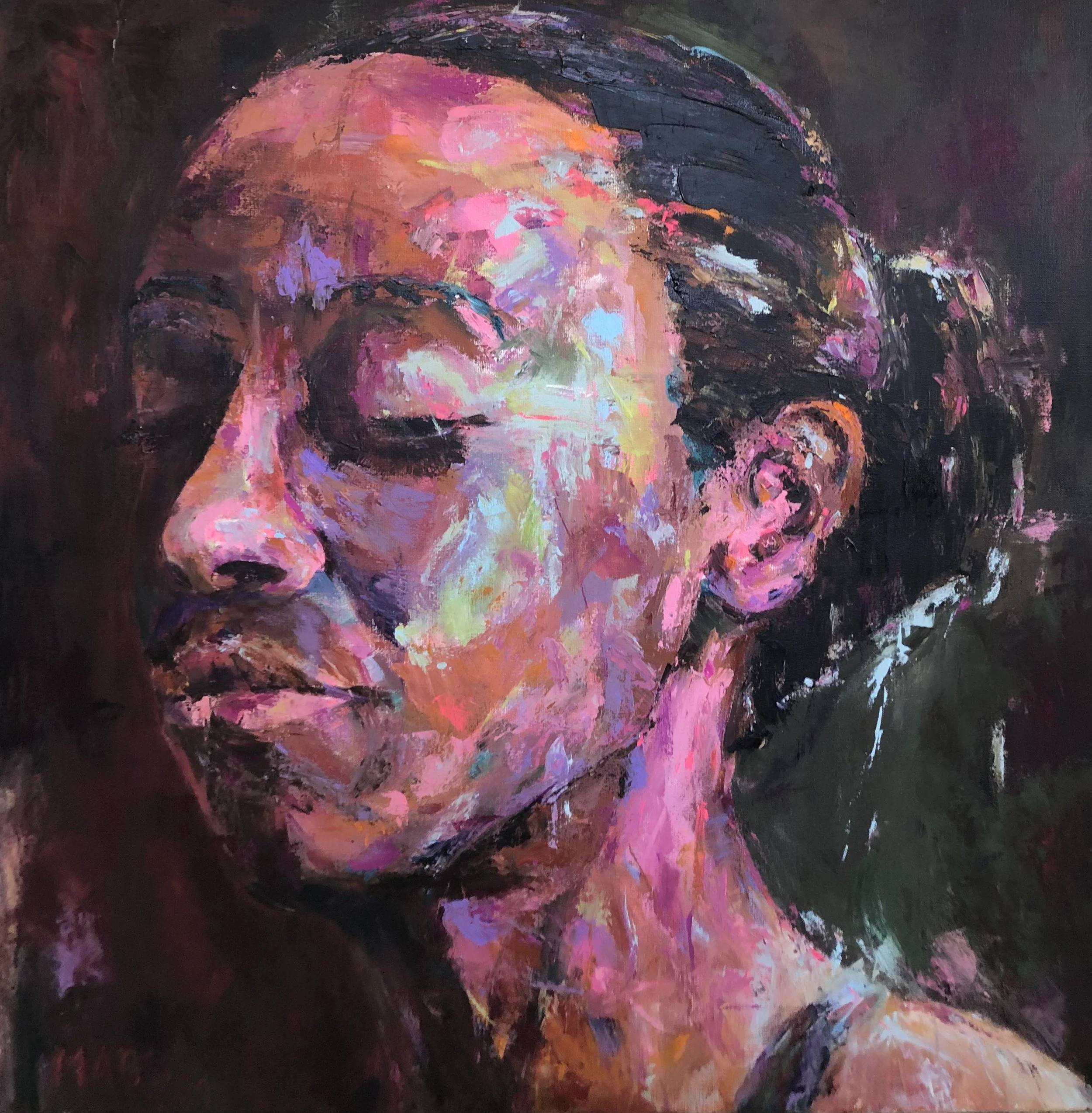 Nadine, 2022
Acryl auf Leinwand; 100 x 100cm