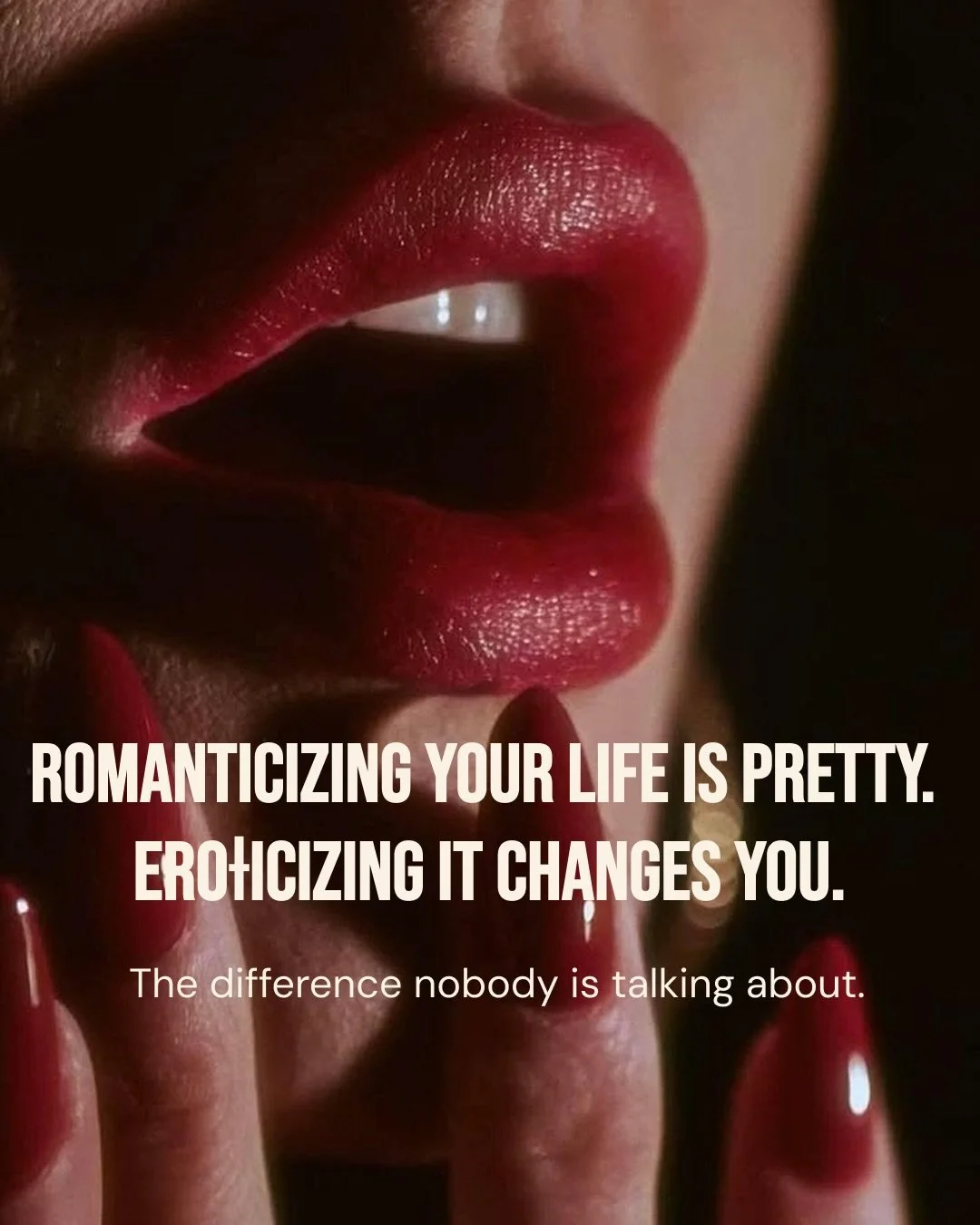 Most of us were never taught to inhabit our bodies. We were taught to manage them. To look a certain way, move a certain way, take up the right amount of space (but not too much.) To perform desirability rather than actually feel it from the inside.
