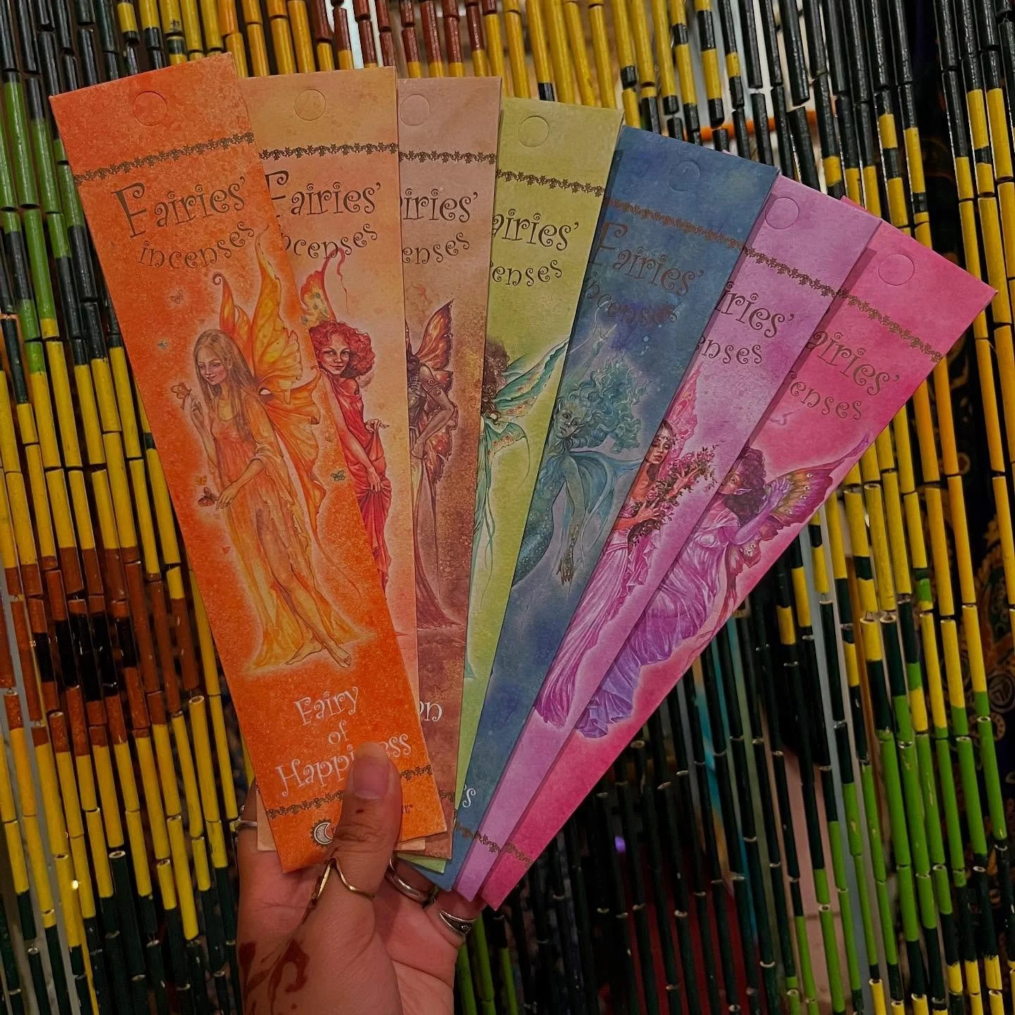 &ldquo;Fairies fly between the Human Reality and the Otherworld as vibrant energy. These incenses, created from the purest, raw materials and made with natural essential oils, capture the essence of these gentle beings.&rdquo;

🧚🧚&zwj;♀️🧚🏻&zwj;♂️