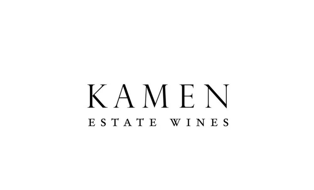 Logo for Kamen Estate Wines with black text on a white background.