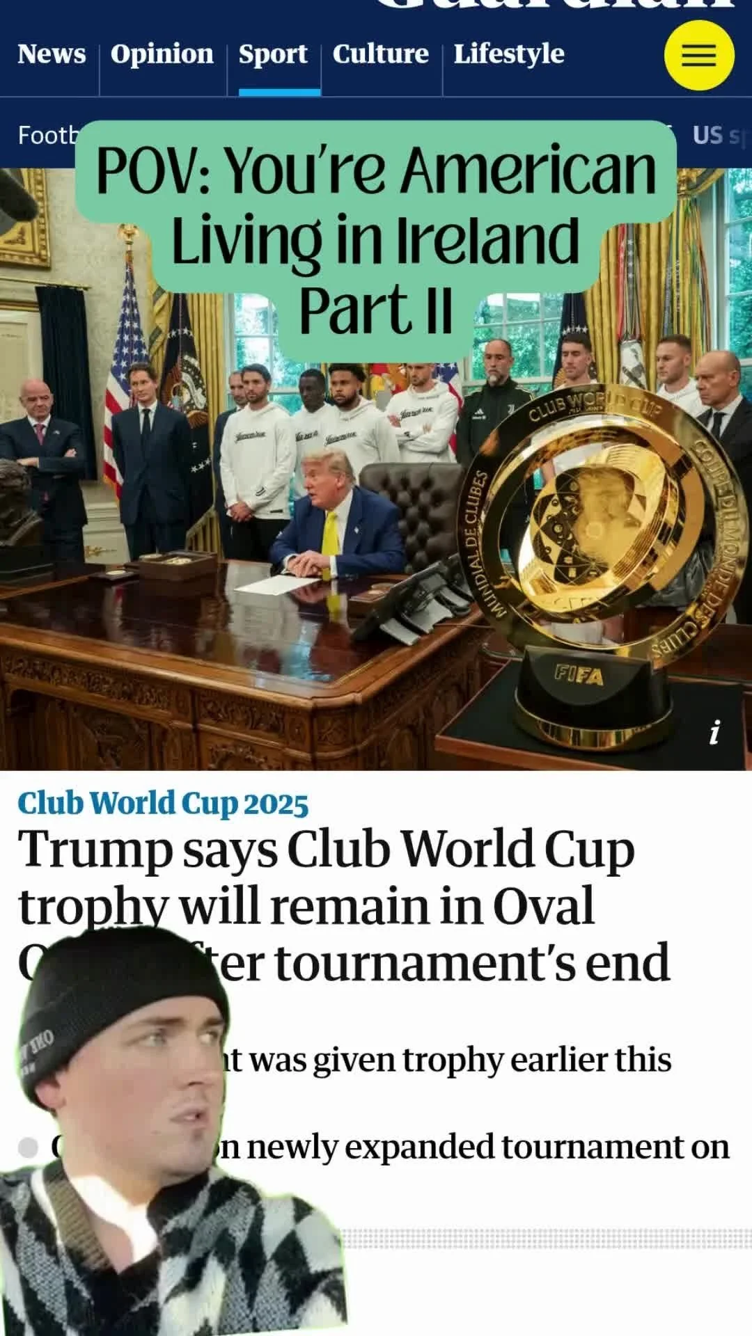 Continuing with my apology tour 🫣
Just another week in American/Irish news 📰
Headlines from The Guardian, RTE, Irish Times, and The Journal
#AmericanAbroad #LifeAbroad #Ireland #GoodLifeEire