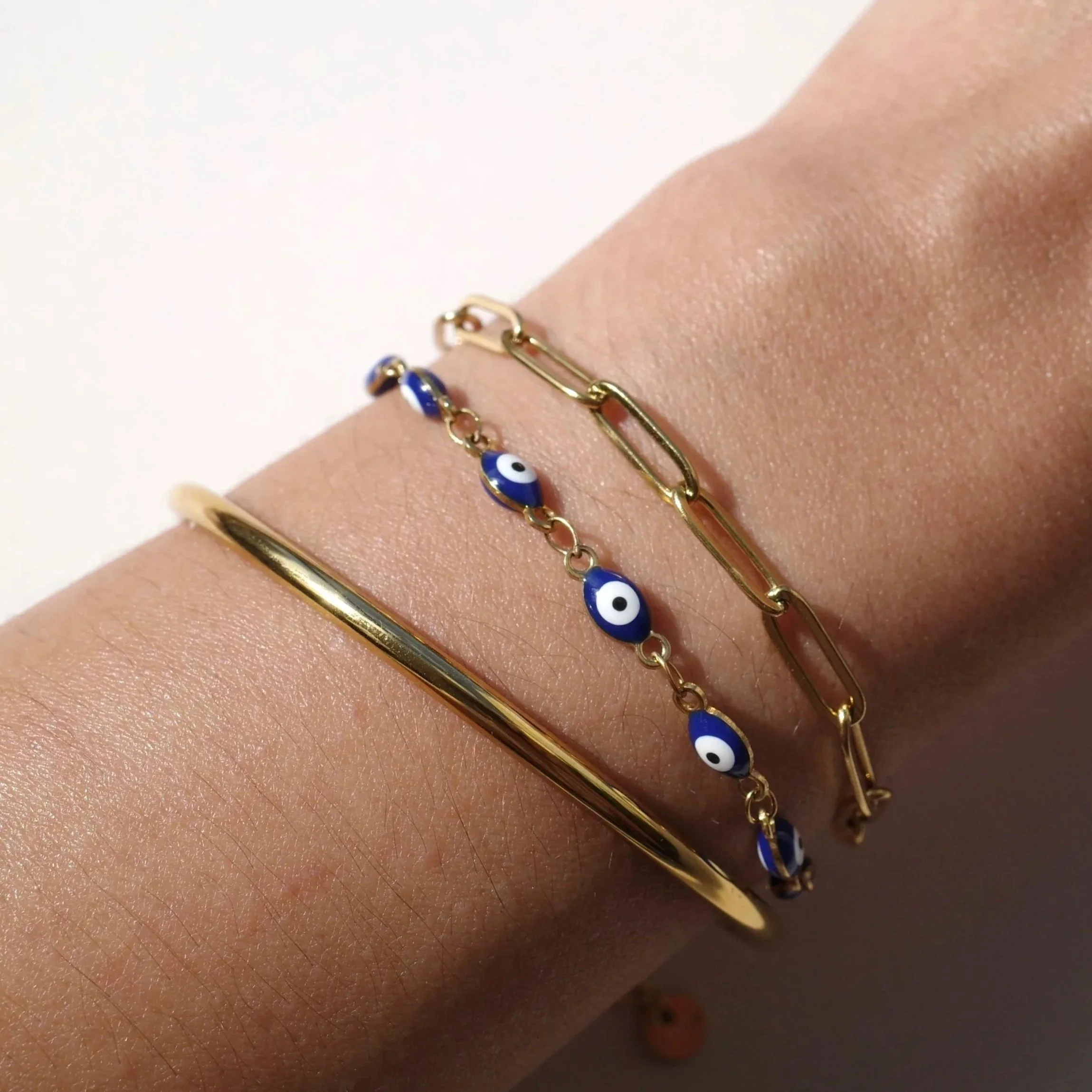 The Protective Eye Bracelet (Gold/Silver)