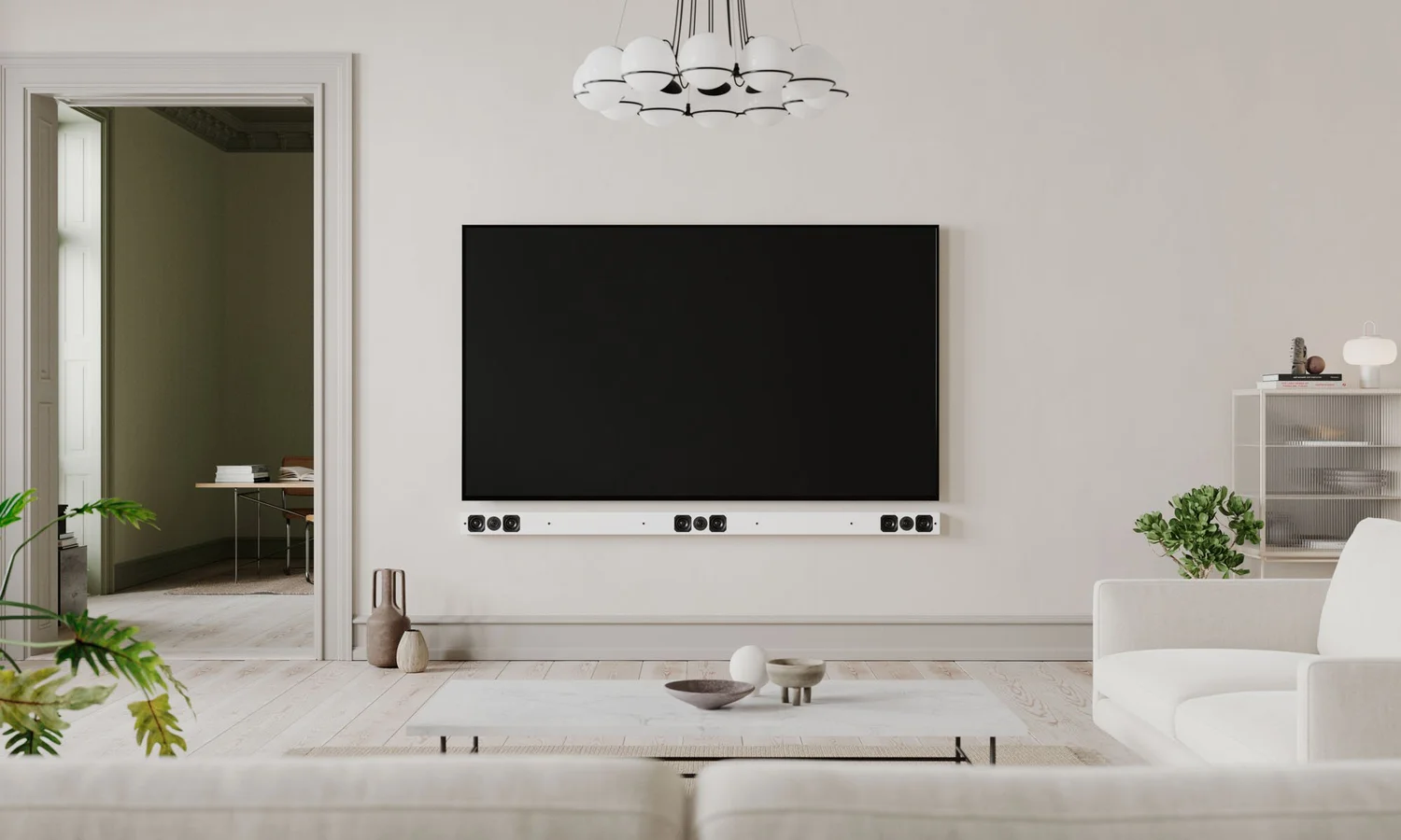 SL Multi Soundbar v moderním interiéru domácího kina