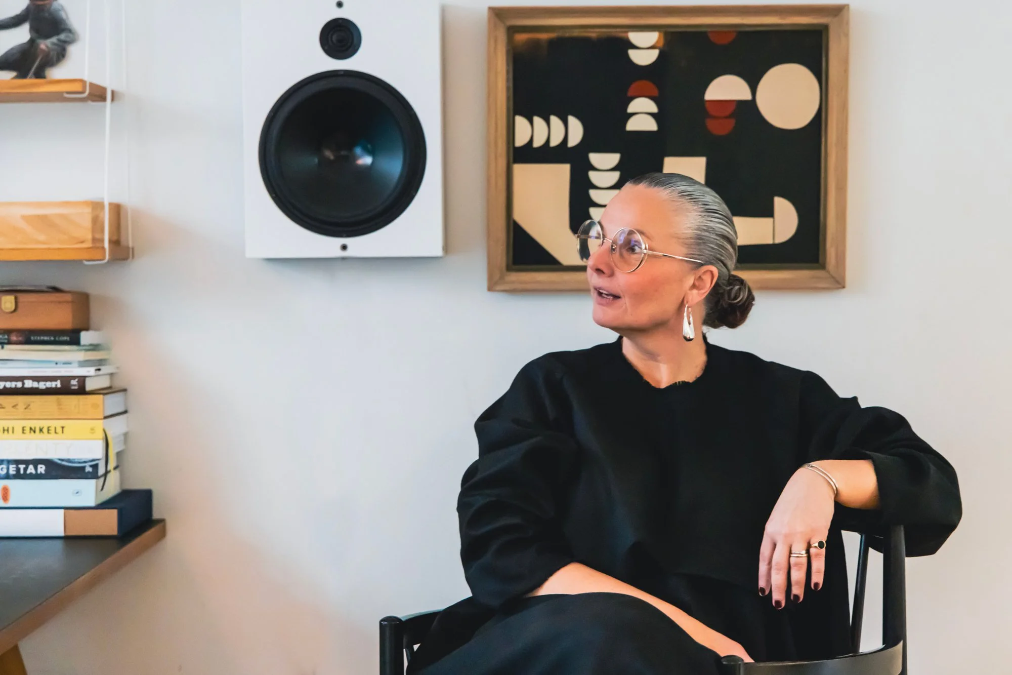 #MyArtcoustic Christina Neustrup CEO of kinraden with Artcoustic CPH-10 speaker