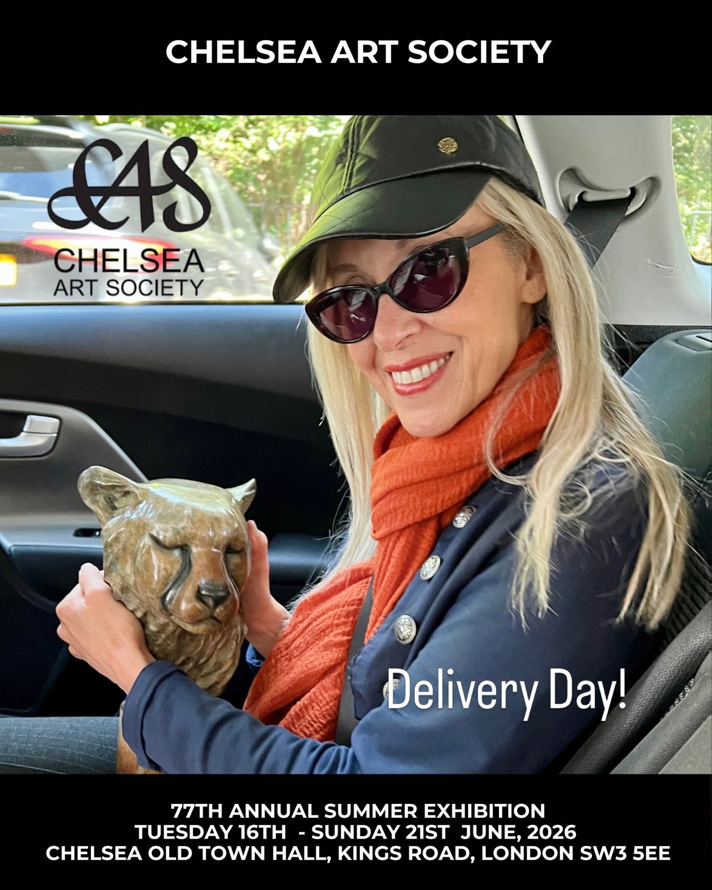 🚗 Delivery day for @chelseaartsociety  Summer Exhibition! London really outdid itself with the weather 😍 

The Chelsea Art Society Summer Exhibition is an outstanding collection of stunning art! I&rsquo;m so fortunate to exhibiting here for the thi