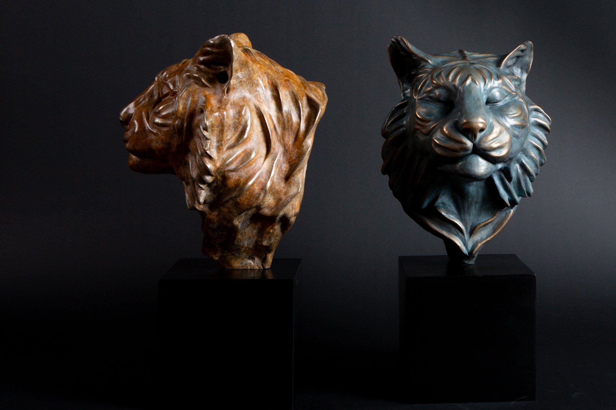 FOUNDRY BRONZE PUNA - NATURAL ORANGE PATINA OR VERDIGRIS GREEN PATINA