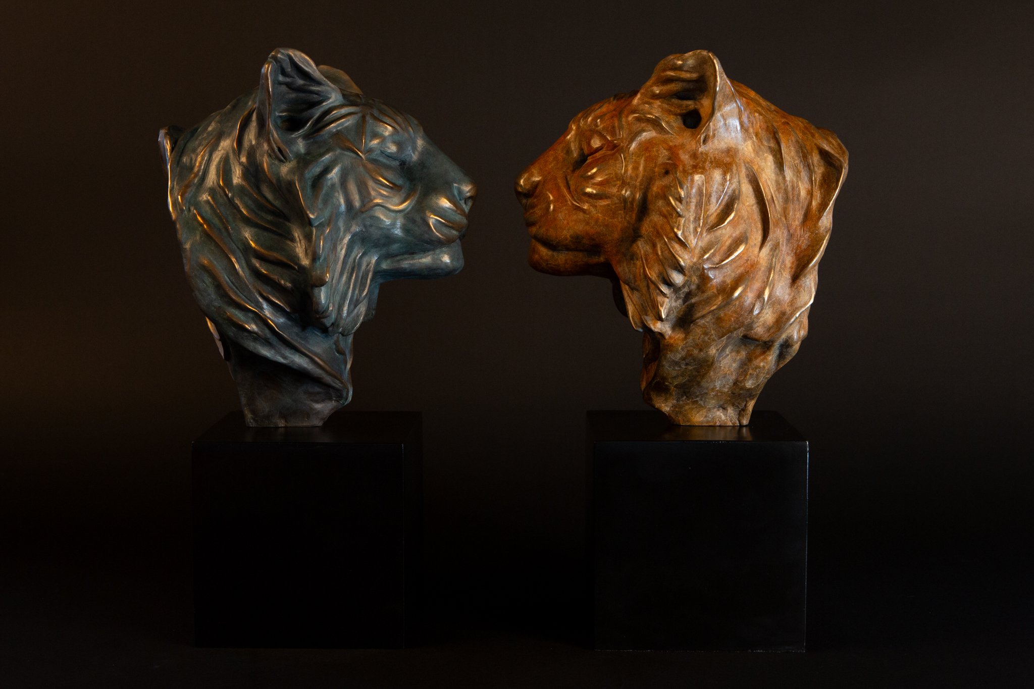 FOUNDRY BRONZE PUNA - NATURAL ORANGE PATINA OR VERDIGRIS GREEN PATINA