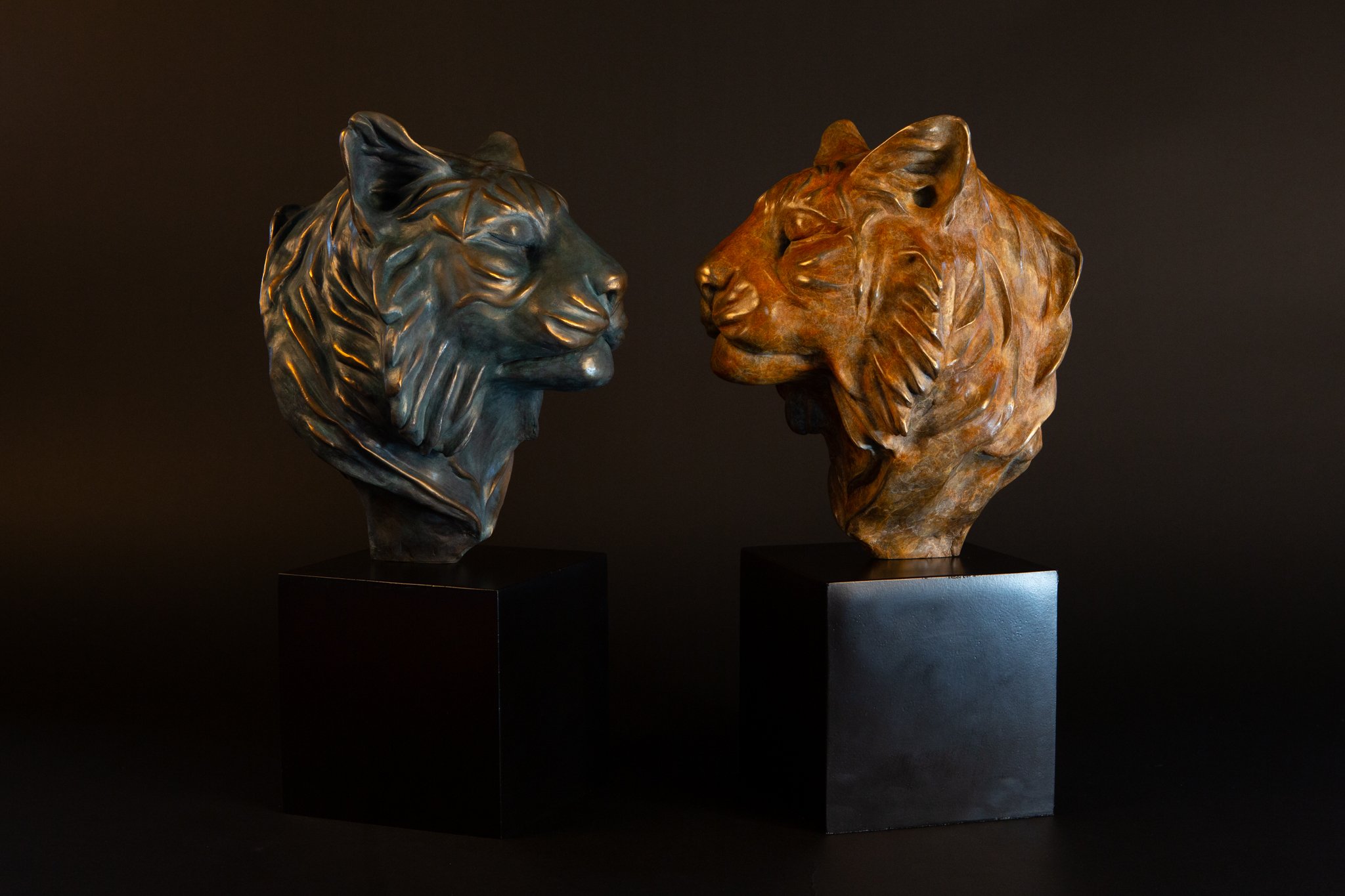 FOUNDRY BRONZE PUNA - NATURAL ORANGE PATINA OR VERDIGRIS GREEN PATINA
