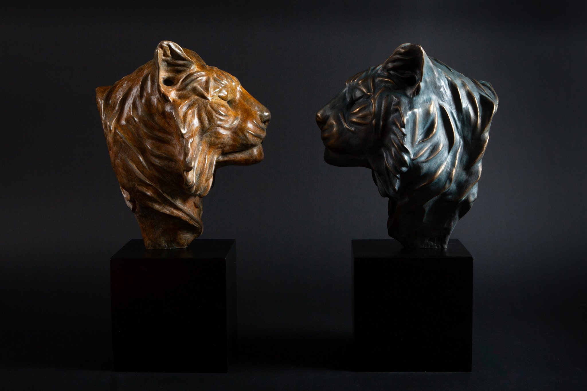 FOUNDRY BRONZE PUNA - NATURAL ORANGE PATINA OR VERDIGRIS GREEN PATINA