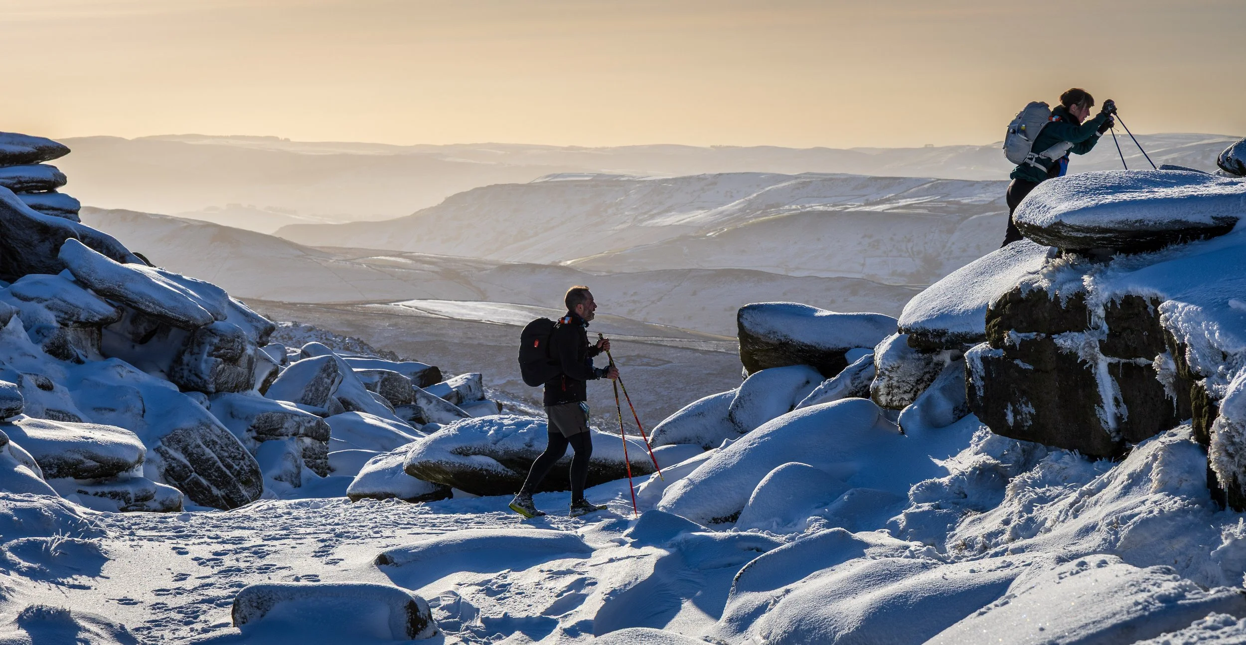 Winter Spine race Kinder Plateau