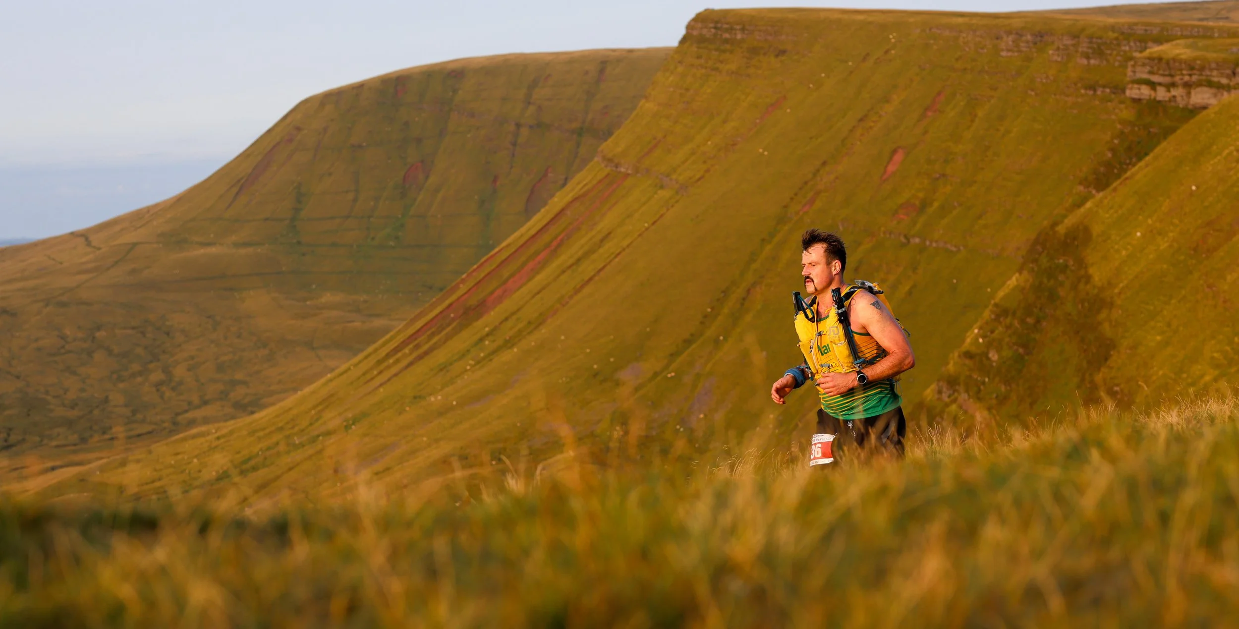Carmarthen Fans descent from summit