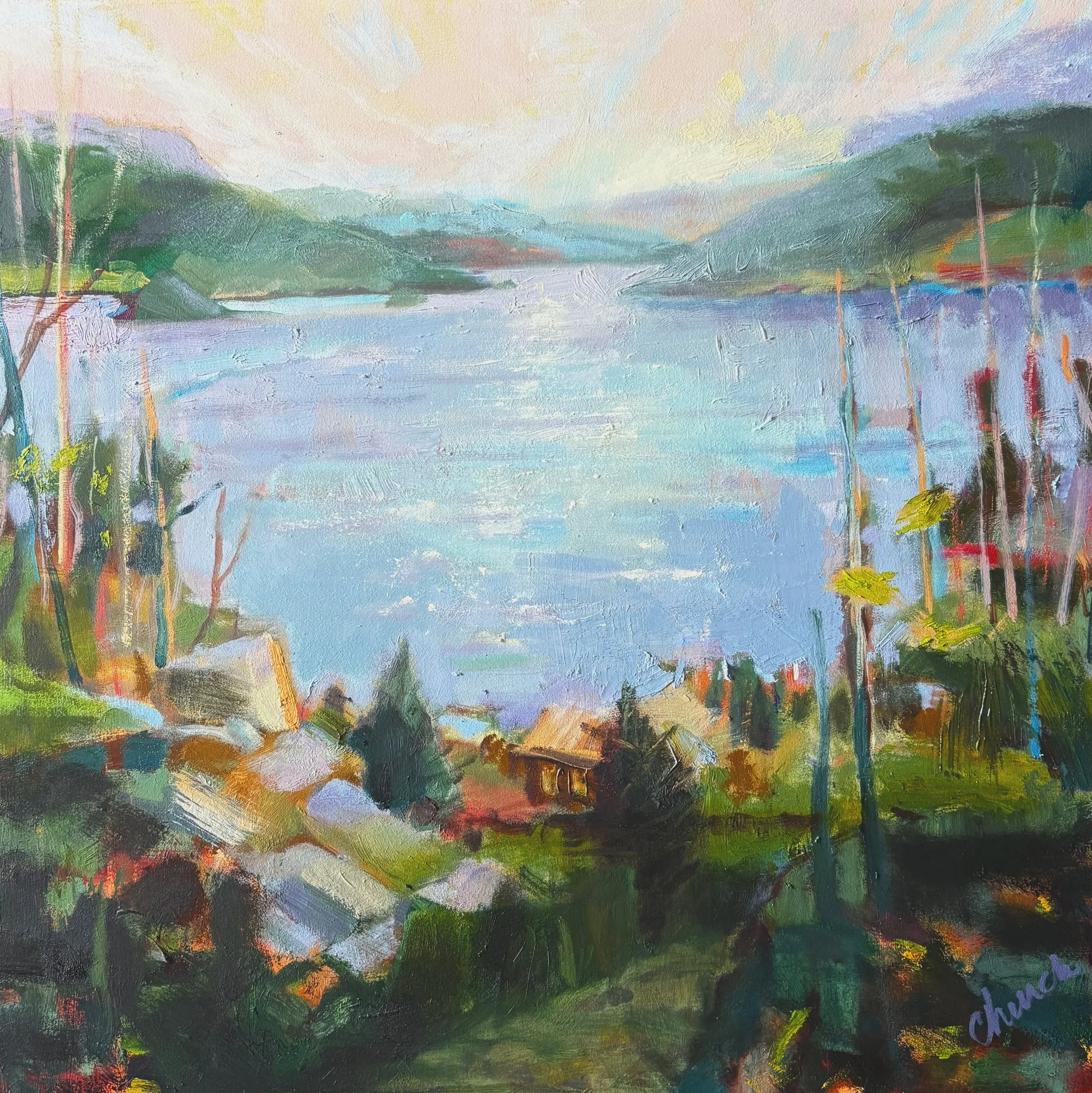 "Vista" 24"x24"  oil on panel  2026