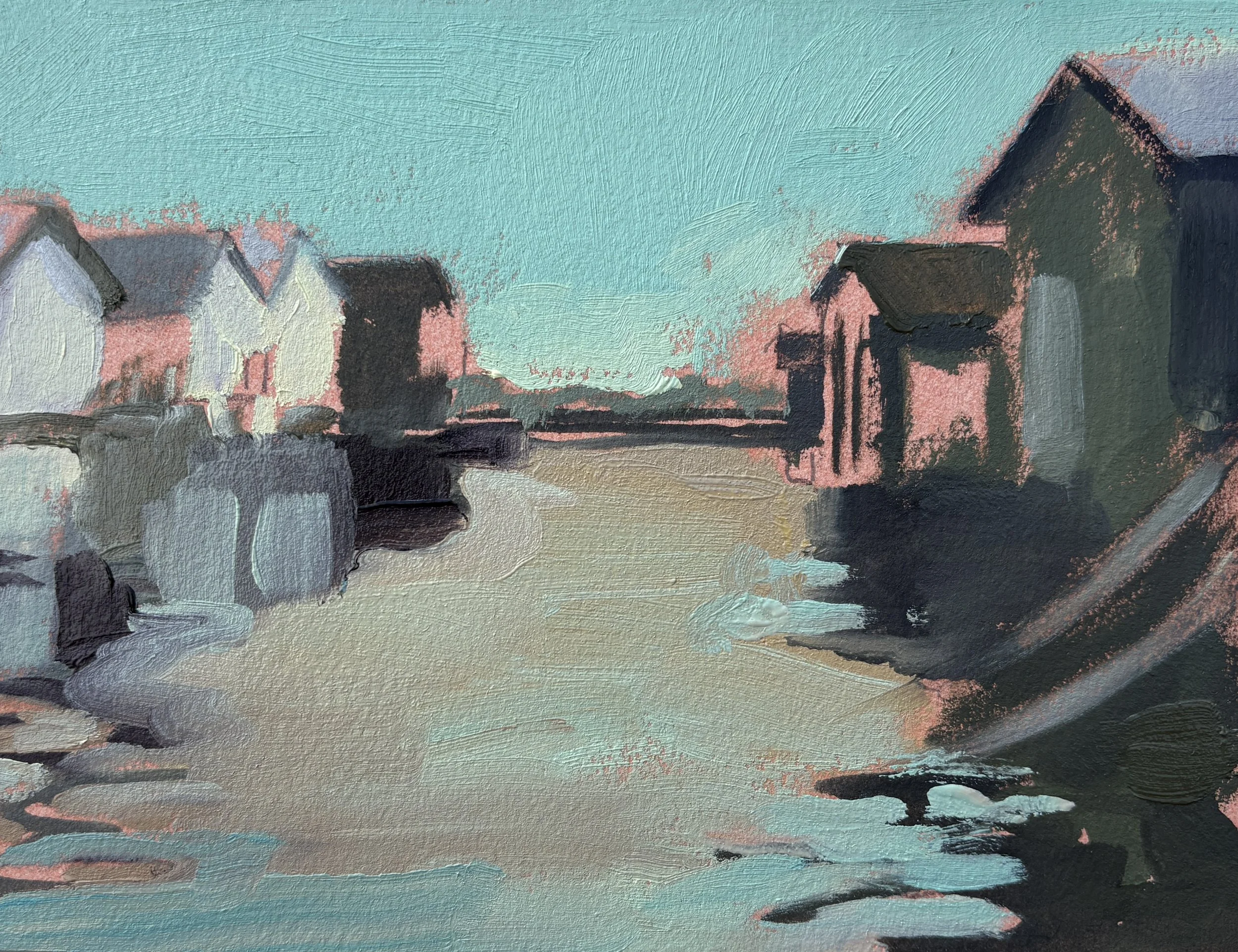 "Canandaigua Row" 8"x6"  oil  2026