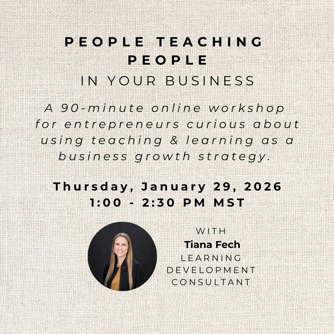 PEOPLE TEACHING PEOPLE:  ONLINE WORKSHOP FOR ENTREPRENEURS