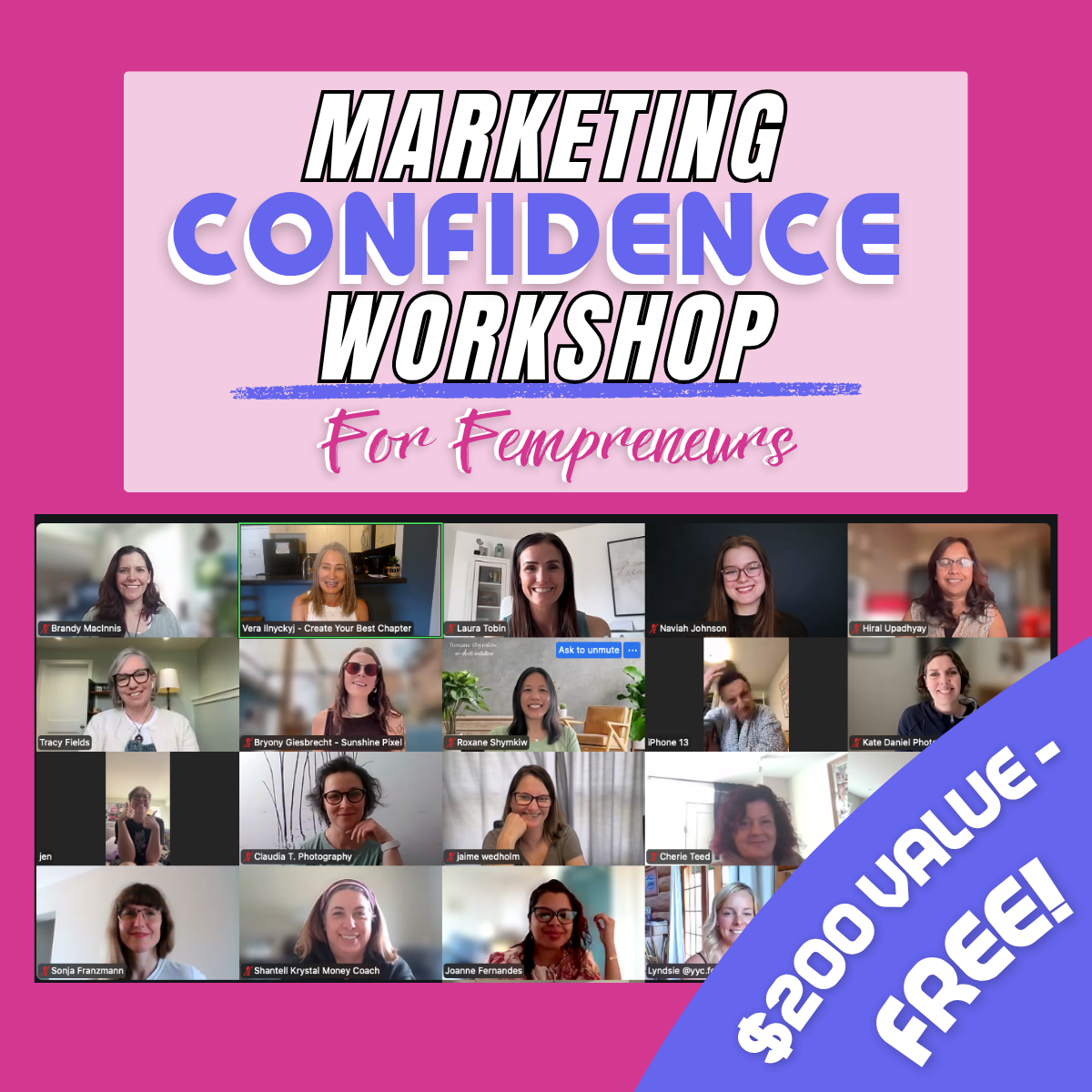 Marketing Confidence for Fempreneurs  Workshop - FREE
