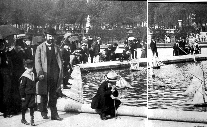  Nearly a century ago, the scene at Luxembourg Gardens was not all that different.  