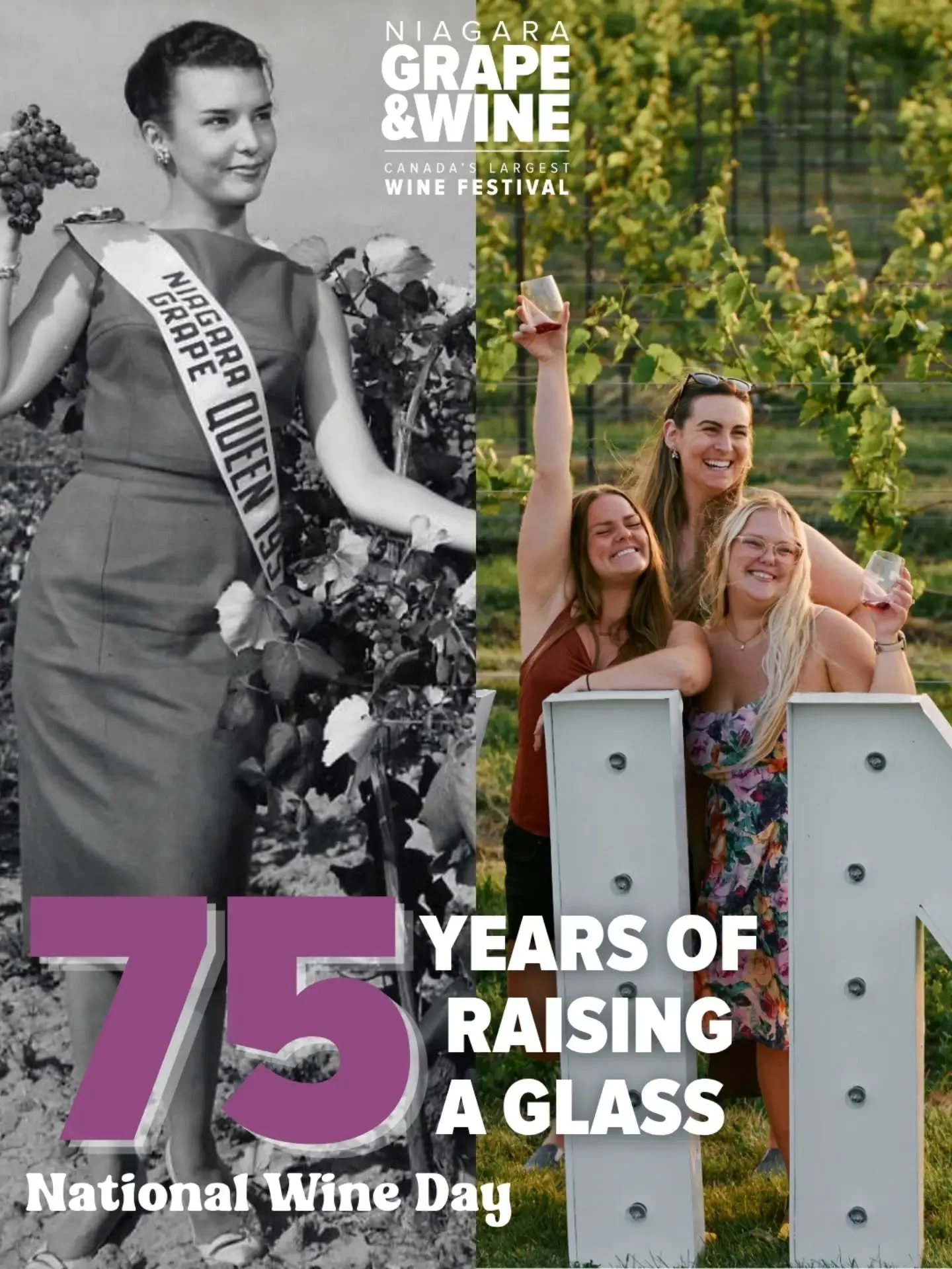 Since 1951, Niagara wines have brought the Niagara Grape &amp; Wine Festival together.&nbsp;🍇

This National Wine Day, we&rsquo;re celebrating more than just what&rsquo;s in the glass. We&rsquo;re celebrating the growers, makers, traditions, and&nbs