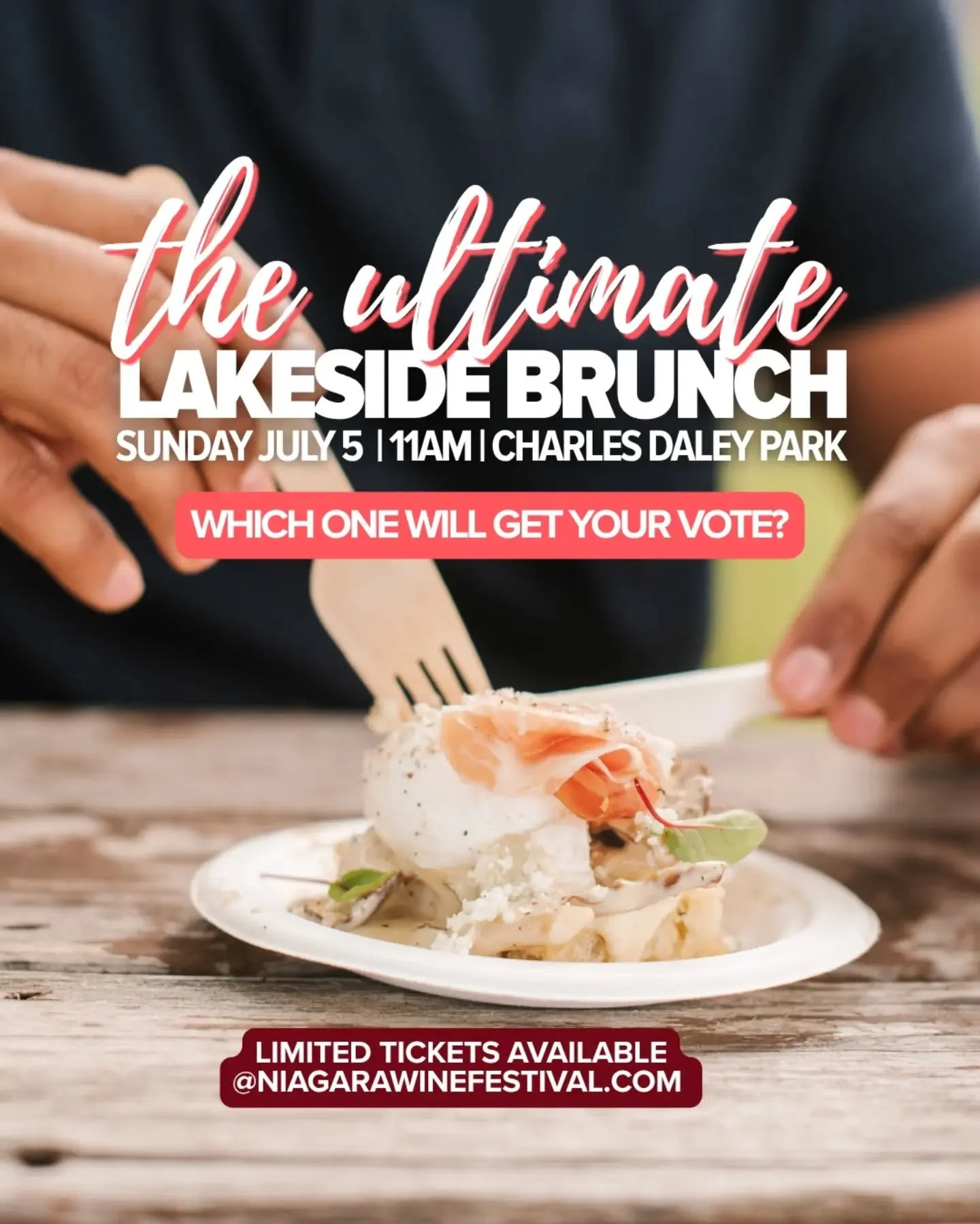Just 1 WEEK until Brunch by the Lake! 🥂 

The countdown is on for this year's ultimate brunch battle, where Niagara's talented culinary and winery teams will go head-to-head to serve up their most creative and delicious brunch creations. 

Get to kn