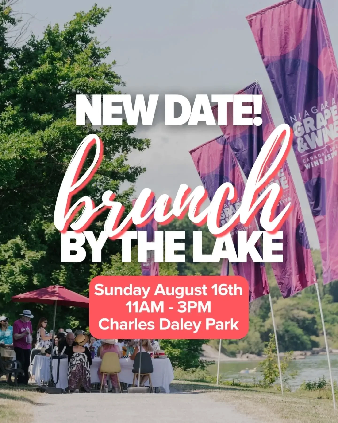 Mother Nature has other plans for this Sunday ☔

Due to the severe weather forecast, our Brunch by the Lake event will be postponed to Sunday, August 16th.

While we&rsquo;re sad to hit pause on brunch this weekend, the fun isn&rsquo;t over just yet 
