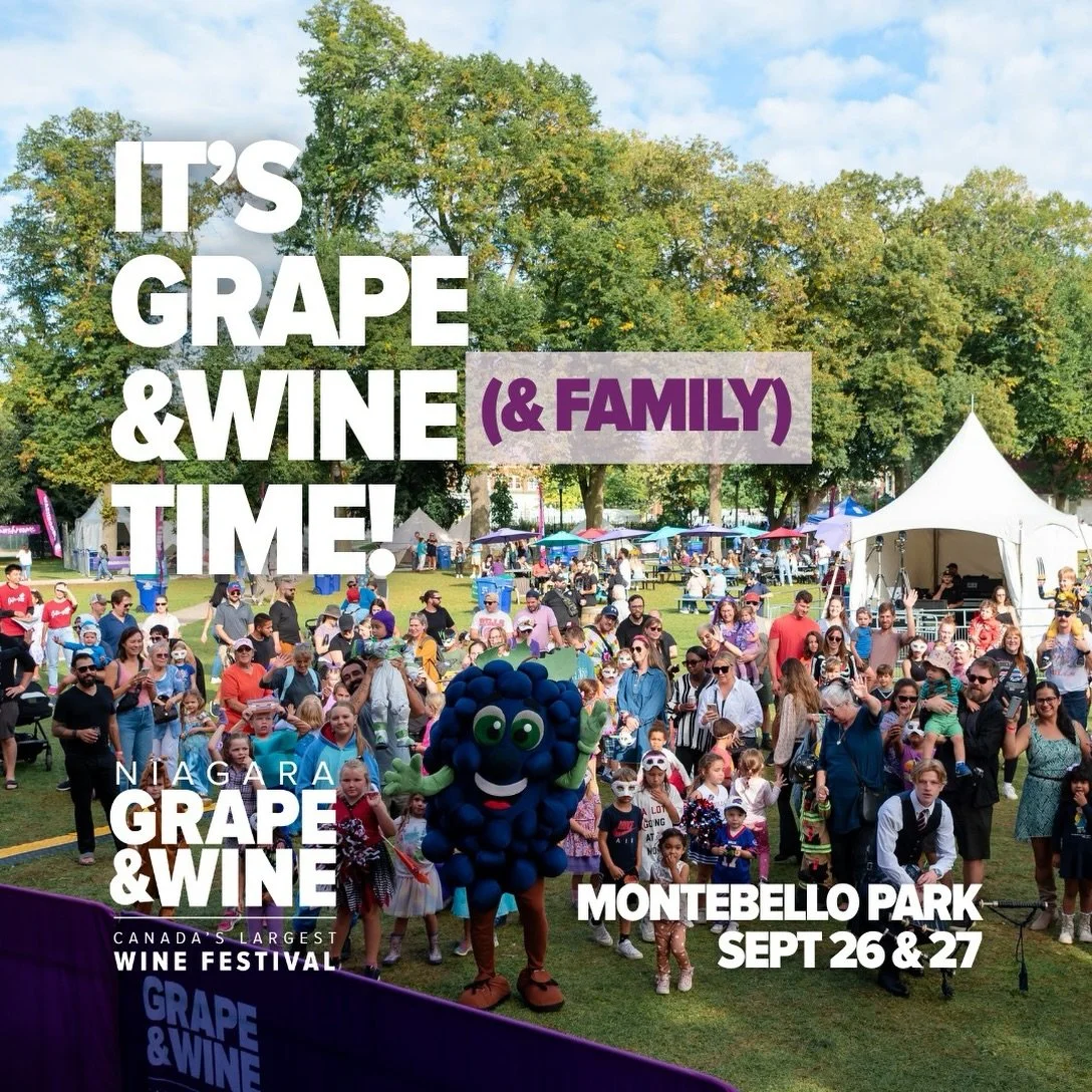 NEW this year at the Niagara Grape &amp; Wine Festival! 🍷✨

Bring the whole family to the FREE Family Fun Zone, powered by TELUS PureFibre, at Montebello Park on September 26 &amp; 27! 💜

There&rsquo;s something for everyone to enjoy:

&bull;