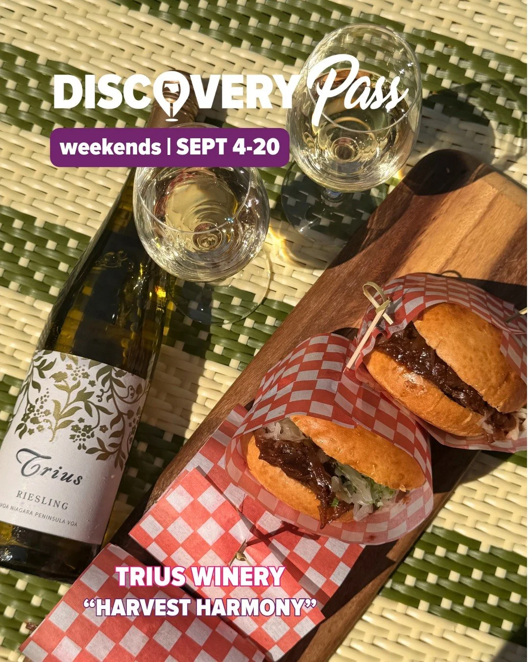 The Fall Discovery Pass is well underway! 🍂🍇 And we&rsquo;re back with even more pairings to inspire your weekend visits.

Explore participating wineries, sip your way through Niagara wine country, and discover the grape and wine pairings waiting f