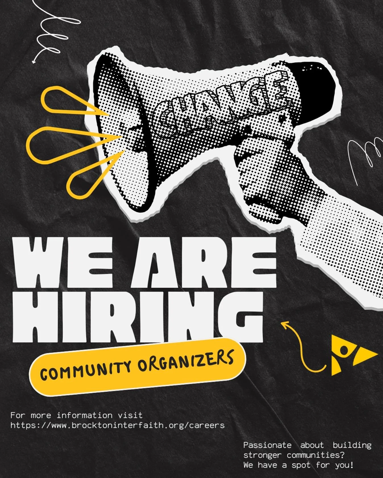 🌟 We&rsquo;re hiring! 🌟
Brockton Interfaith Community is looking for passionate Community Organizers to join our team. If you or someone you know is ready to make an impact in Brockton, check out the details at 👉 www.brocktoninterfaith.org/careers