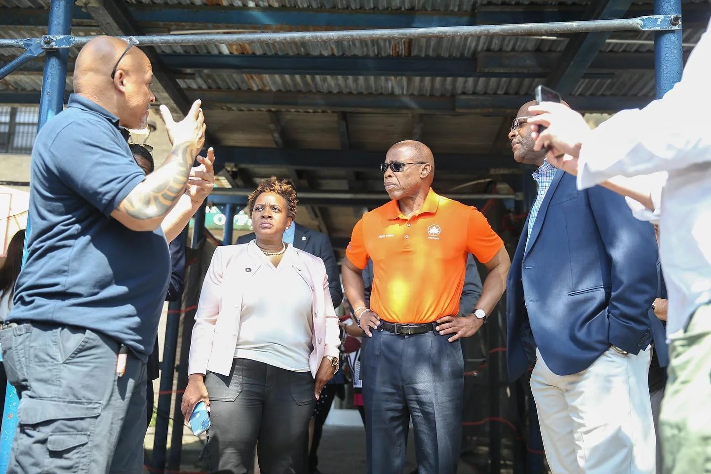 Nikki Lucas speaking with community members.jpg