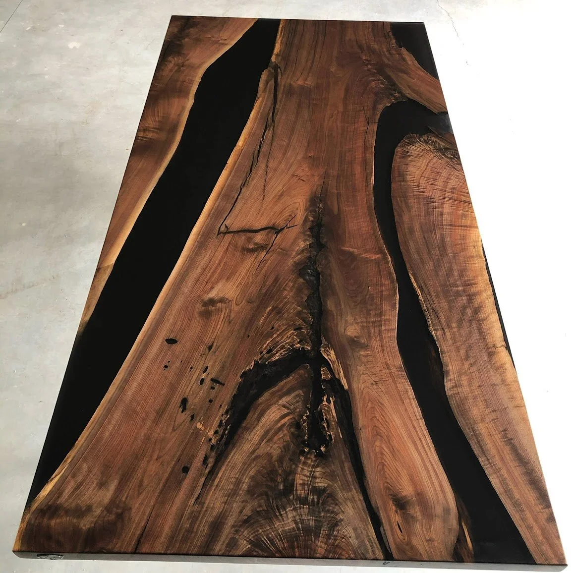 Bookmatch Walnut Black Epoxy