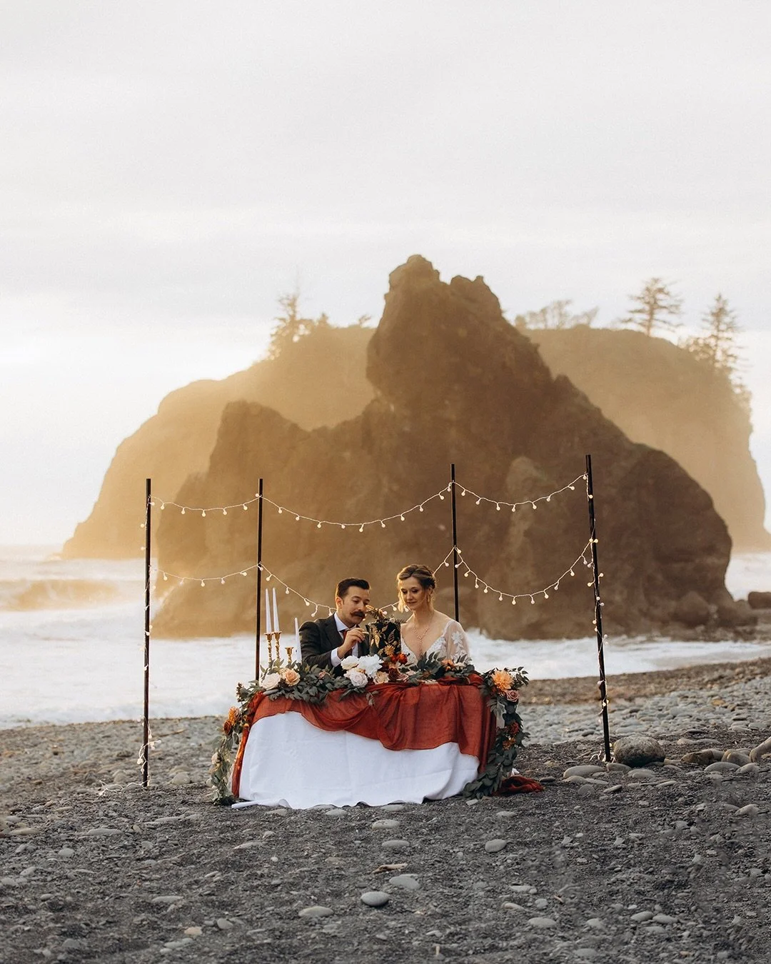 After photographing so many elopements, I still don&rsquo;t get tired of Olympic National Park.

Not because of the beaches. Not because of the rainforest. Not even because every corner looks like it belongs in a movie.

I love it because it slows pe