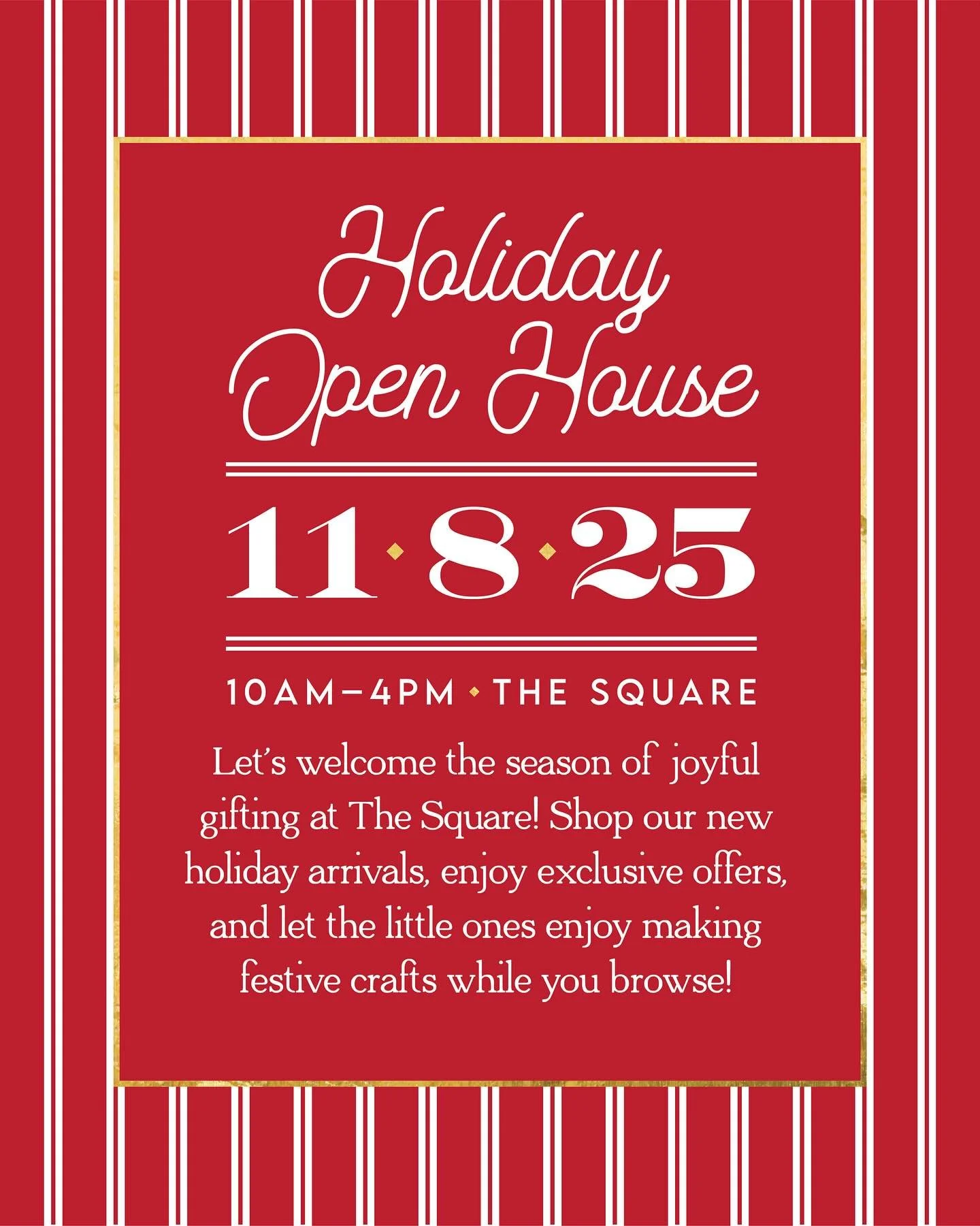 🎁✨ Let’s welcome the season of joyful gifting at The Square! Shop our new holiday arrivals, enjoy exclusive offers, and let the little ones enjoy making festive crafts while you browse!
November 8th: 10am- 4pm
#theshopsatthesquare #dublintow