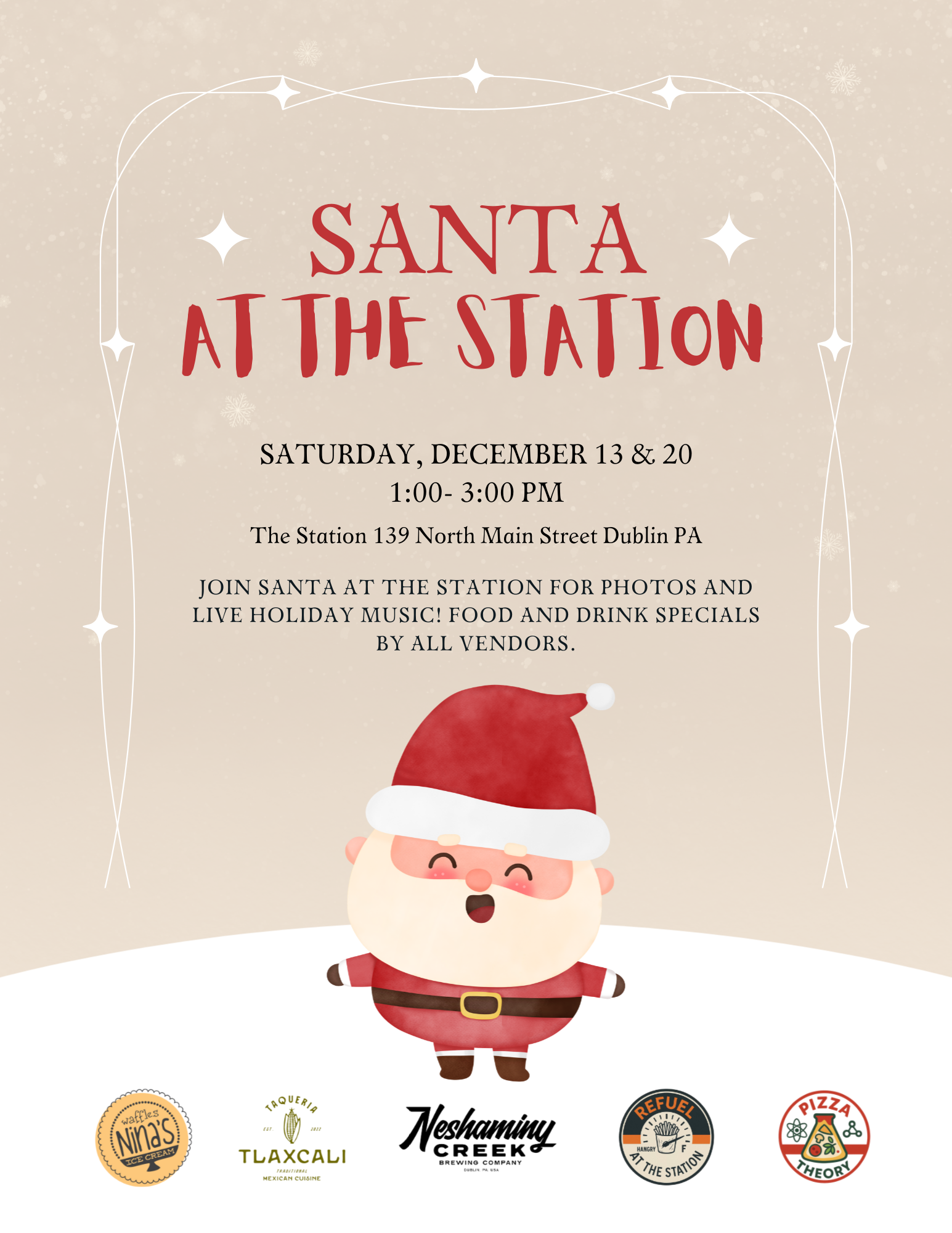 Santa visits The Station