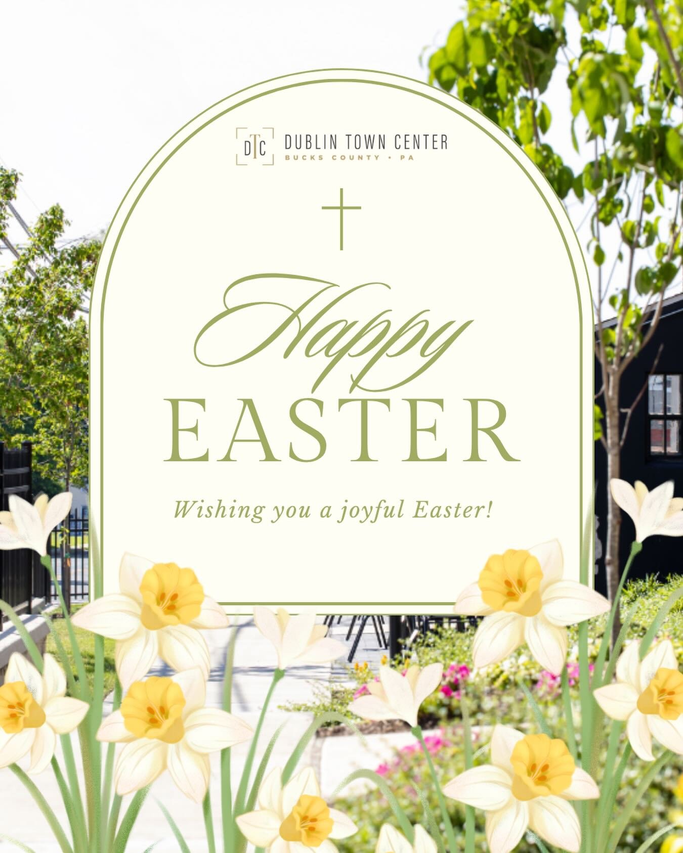 Dublin Town Center wishes you a joyful Easter! 🤍