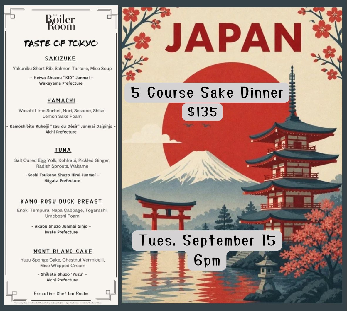 Taste of Tokyo Sake Dinner 