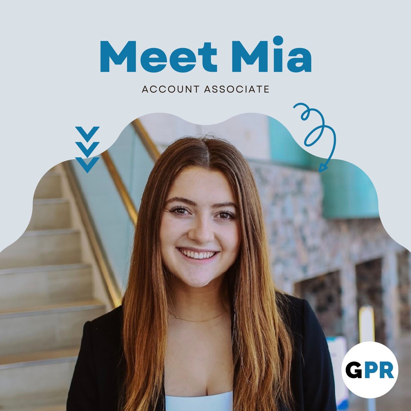 Time for another&nbsp;#MeetATeamMemberMonday! Today we are introducing Account Associate,&nbsp;@mialamontagne_ ! 💙🌟
Class: Junior
Major: Advertising and PR with a minor in Writing
What do you hope to do when you graduate?: Possibly work for a PR fi