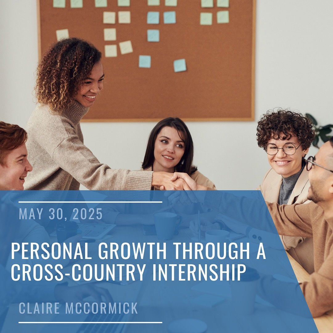First blog of the summer has arrived‼️
Claire McCormick shares how her cross-country internship challenged her, changed her, and helped her grow 🏃&zwj;♀️ 
&mdash;
More blogs coming your way all summer! Check out Claire&rsquo;s story at the link in o