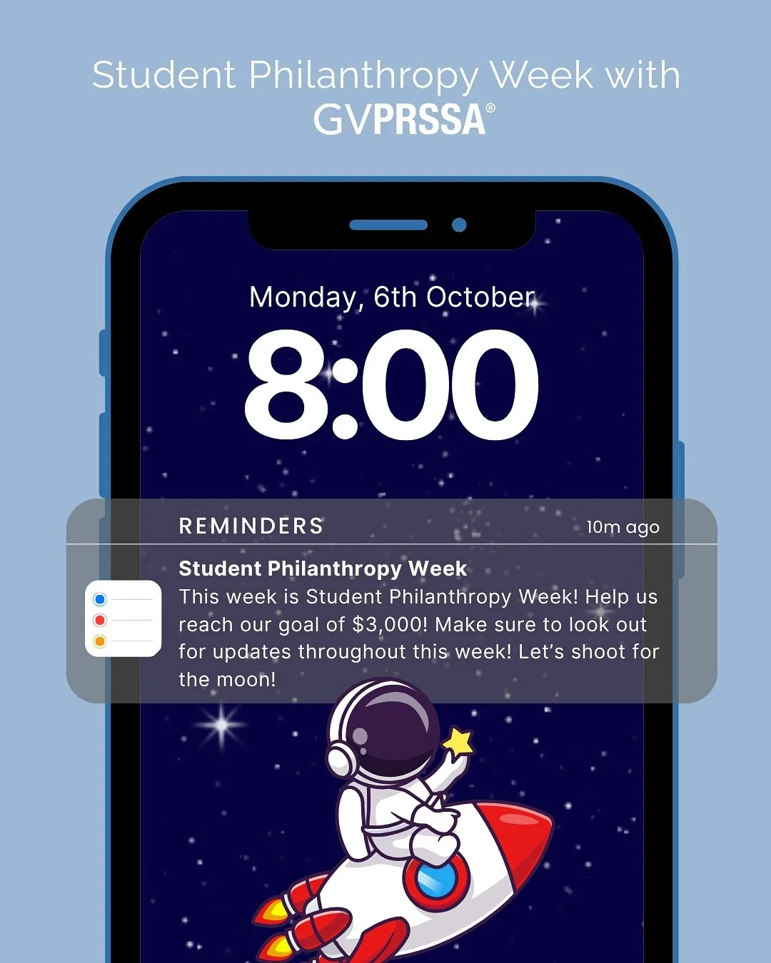 🗣️ Student Philanthropy Week is HERE! 👀 From October 6&ndash;13, join PRSSA in giving back and helping us grow as the next generation of PR leaders. Your support keeps our chapter thriving and our members learning.