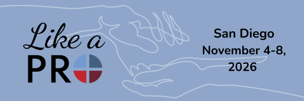 Like a Pro banner for the Wheel of Consent training in San Diego, November 4-8, 2026, featuring an illustrated line drawing of open hands