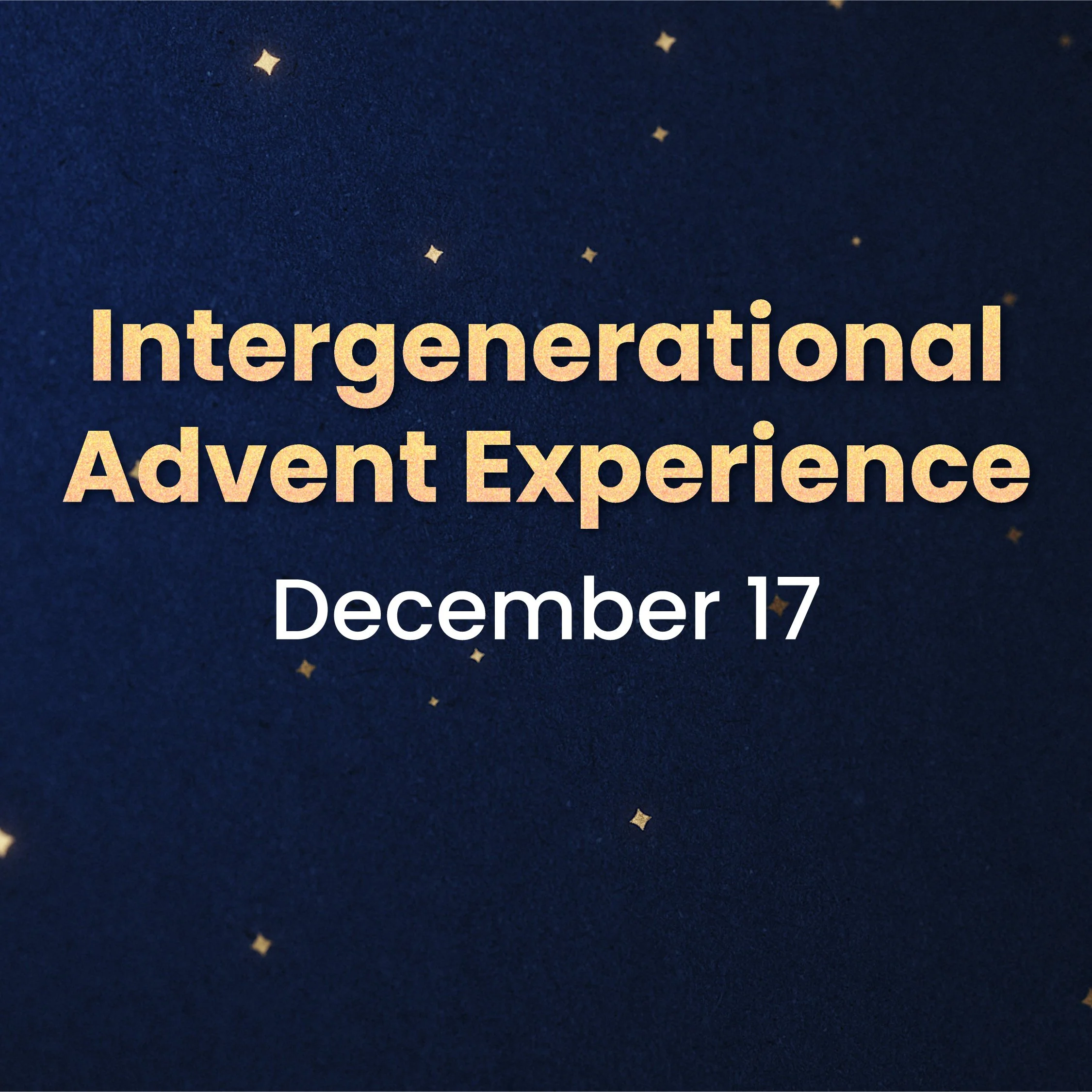 Intergenerational Advent Experience