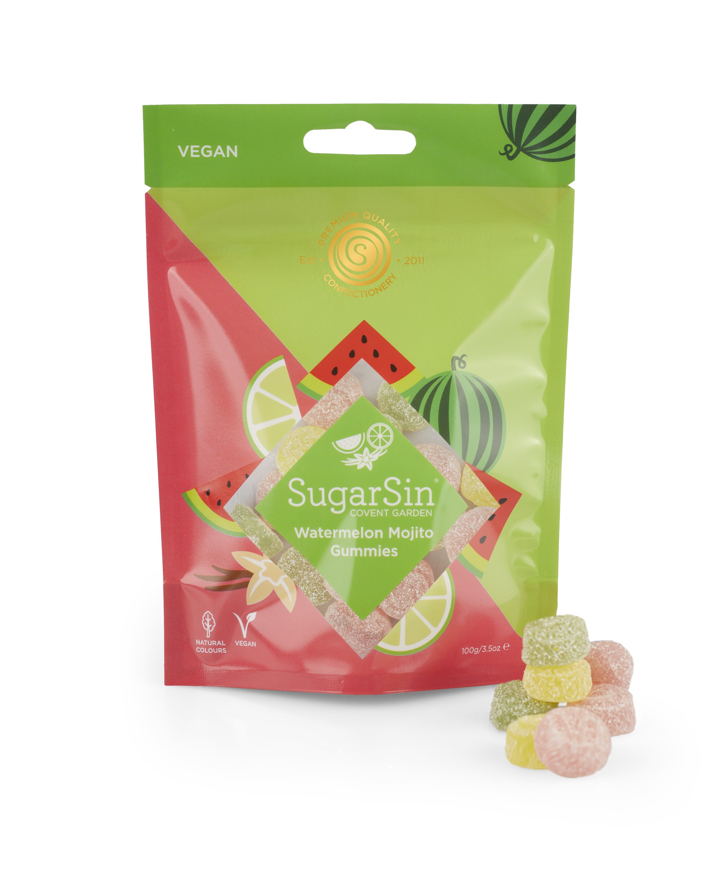 Illustration - Watermelon Mojito Gummies packaging