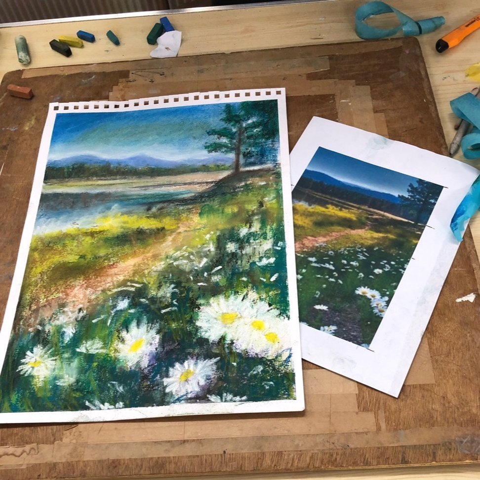 Soft Chalk Pastels & Alcohol with Fliss Owens