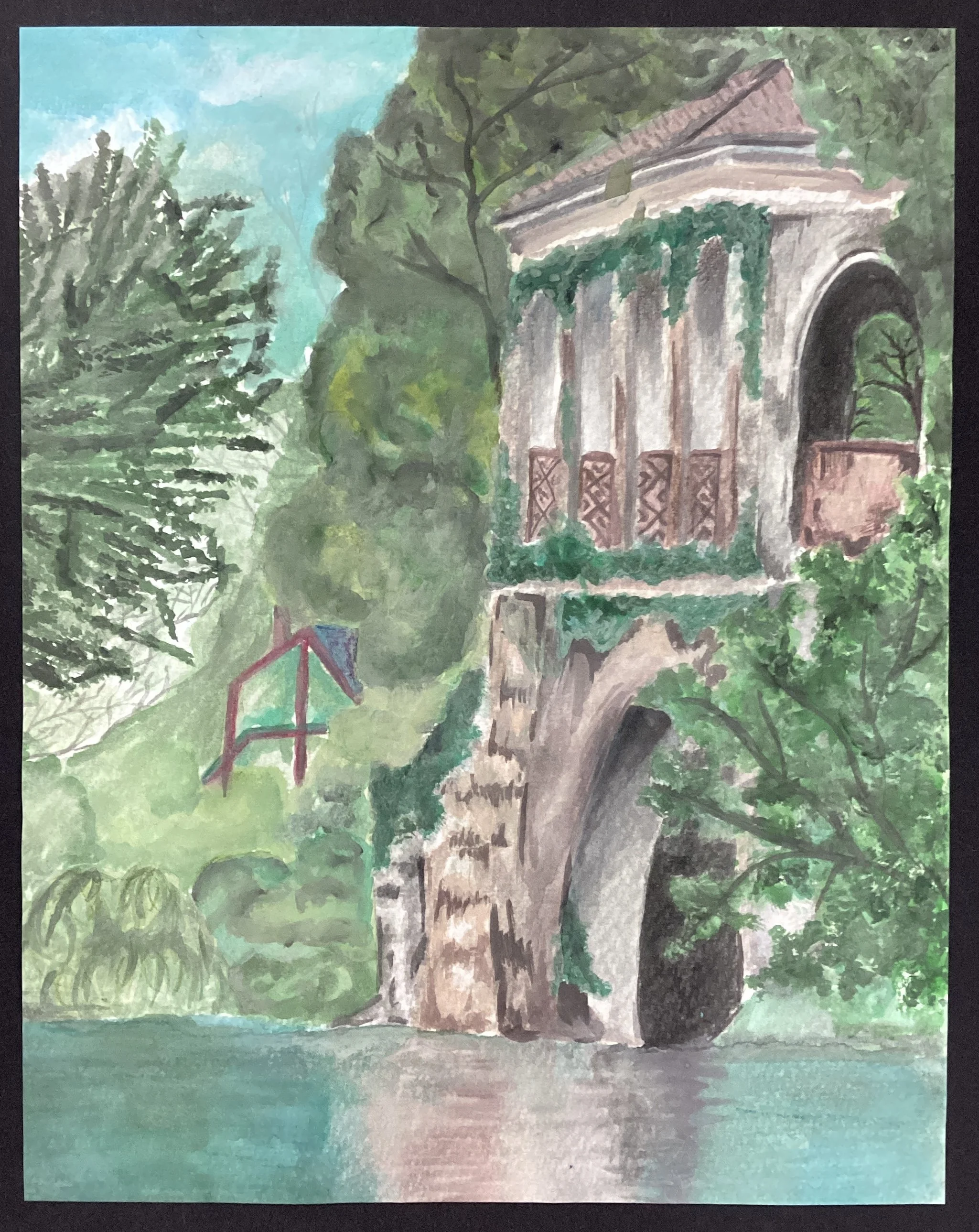 Mila - "Central Park, Birkenhead" - Watercolour