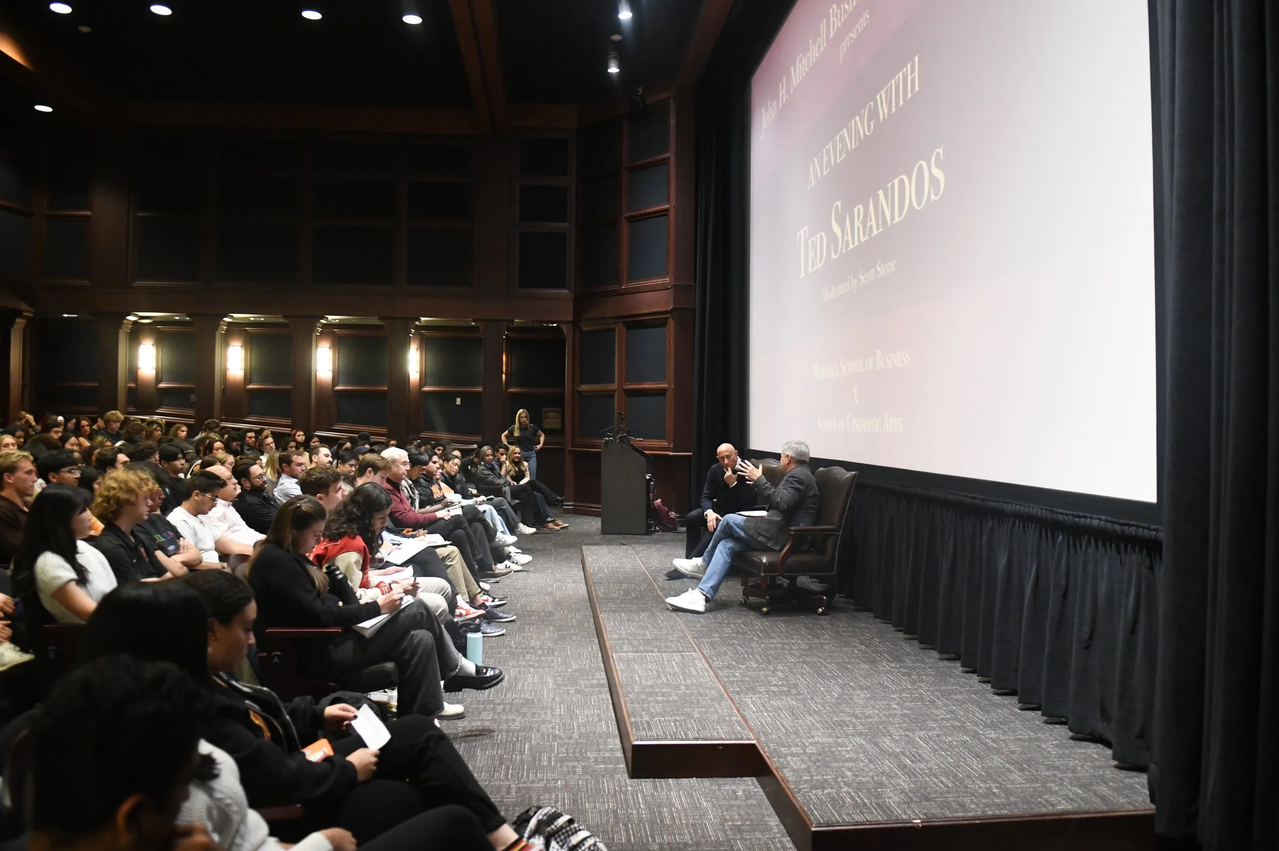 Netflix CEO Ted Sarandos spends an evening with Business of Cinematic Arts students.
