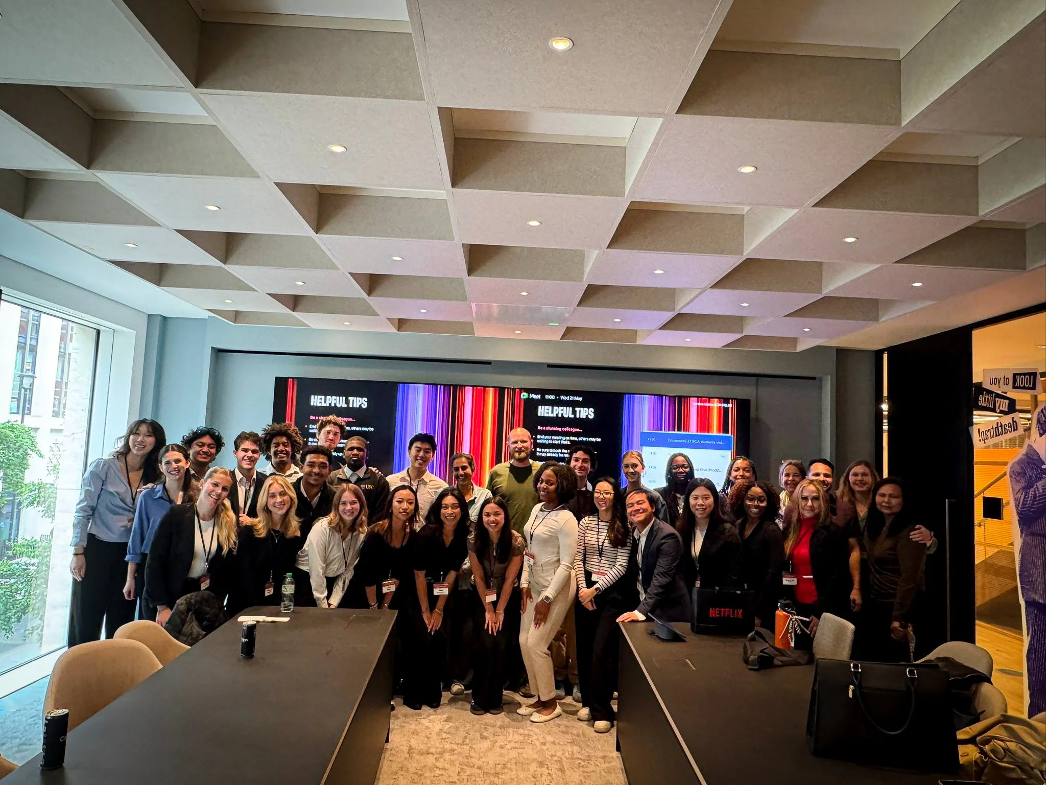 BCA sophomores visited Netflix’s London office for a special Q&A session as part of their course curriculum.