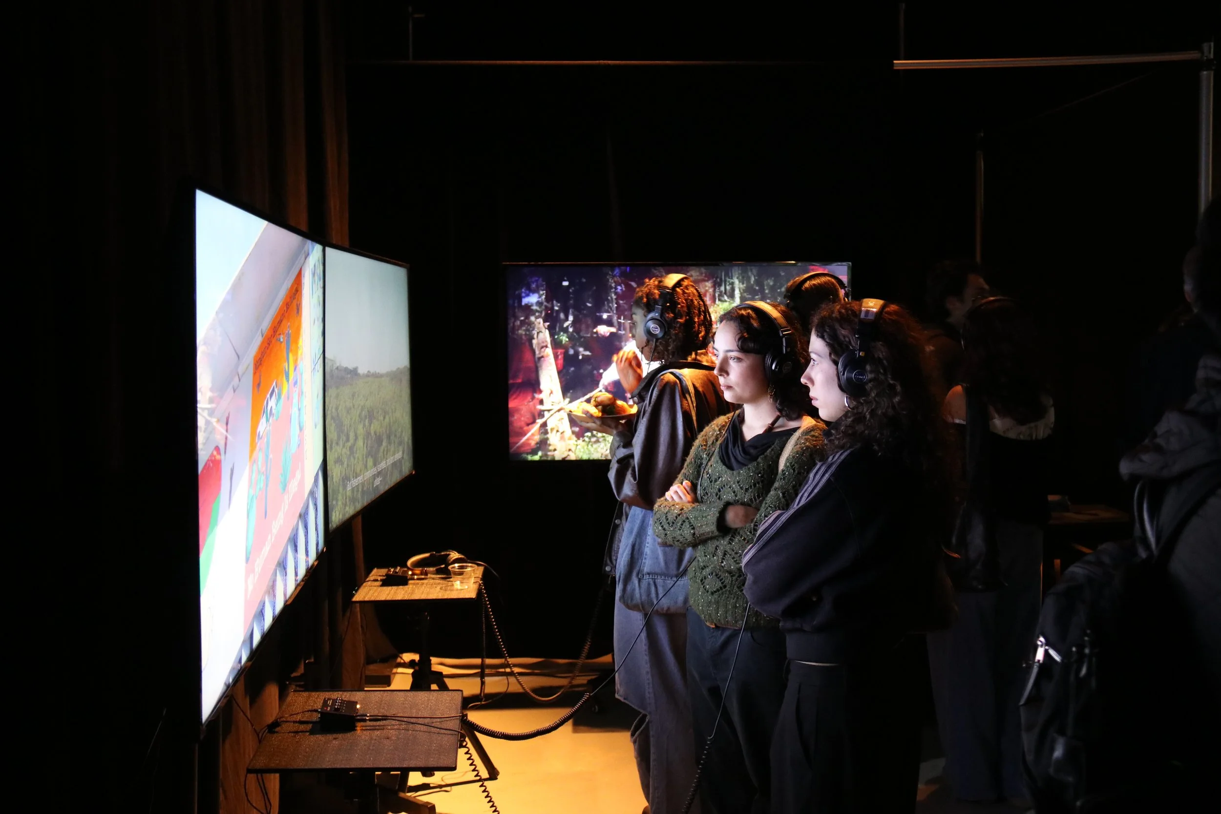 Undergraduate Media Arts + Practice students share their senior thesis projects at the 2025 year-end showcase From the Outside In.